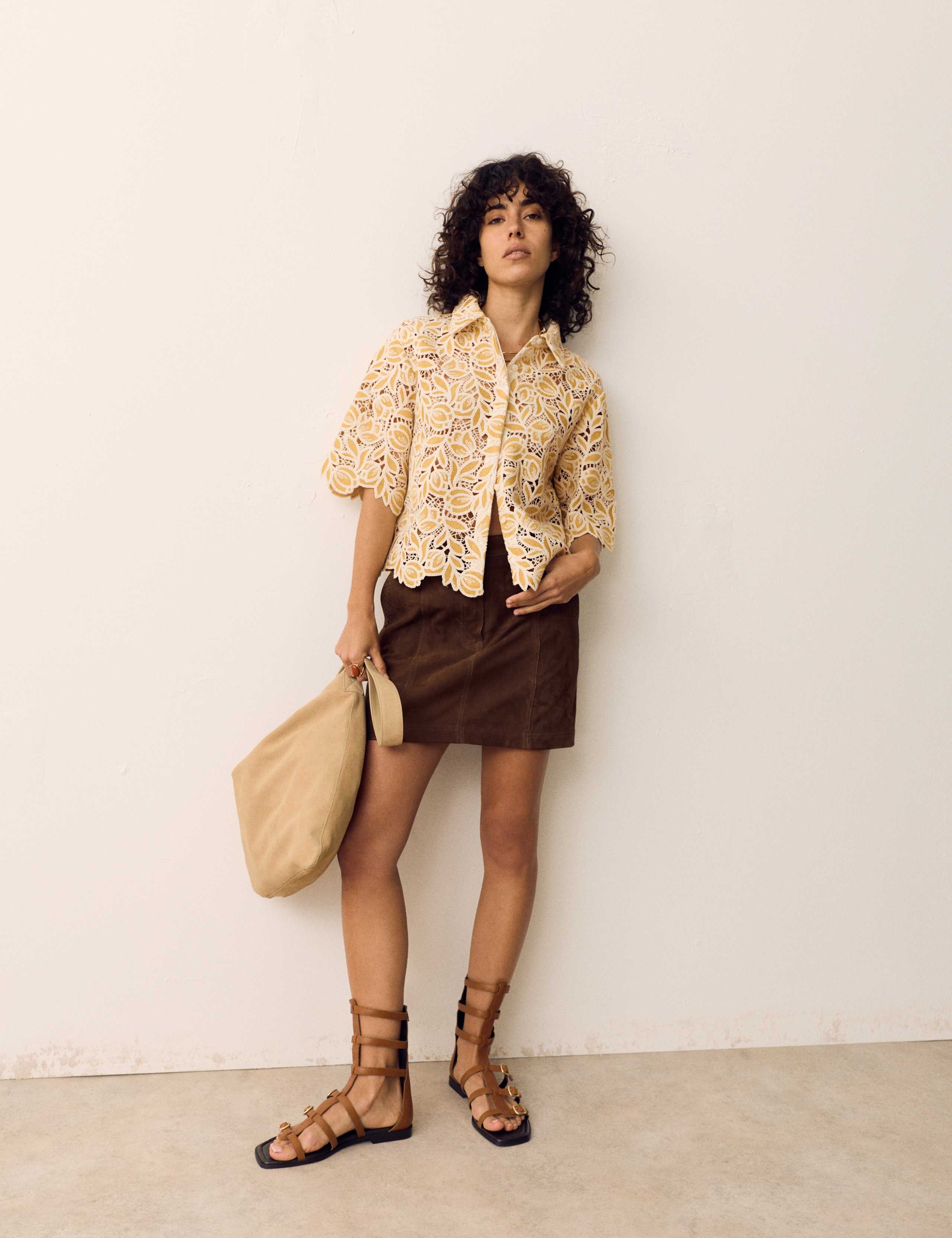 Cotton Blend Lace Overshirt 5 of 5