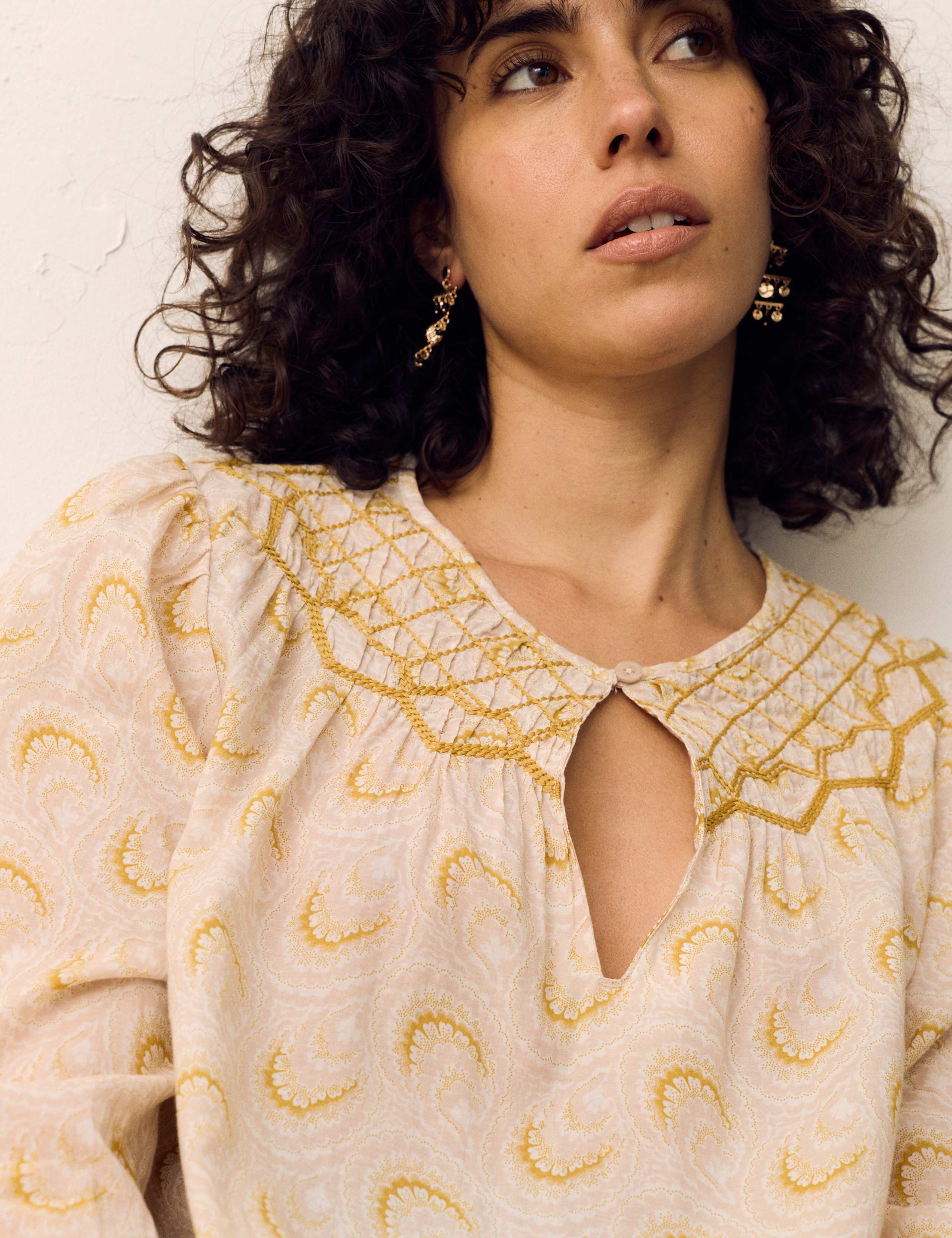 Cotton Rich Printed Blouse 3 of 5