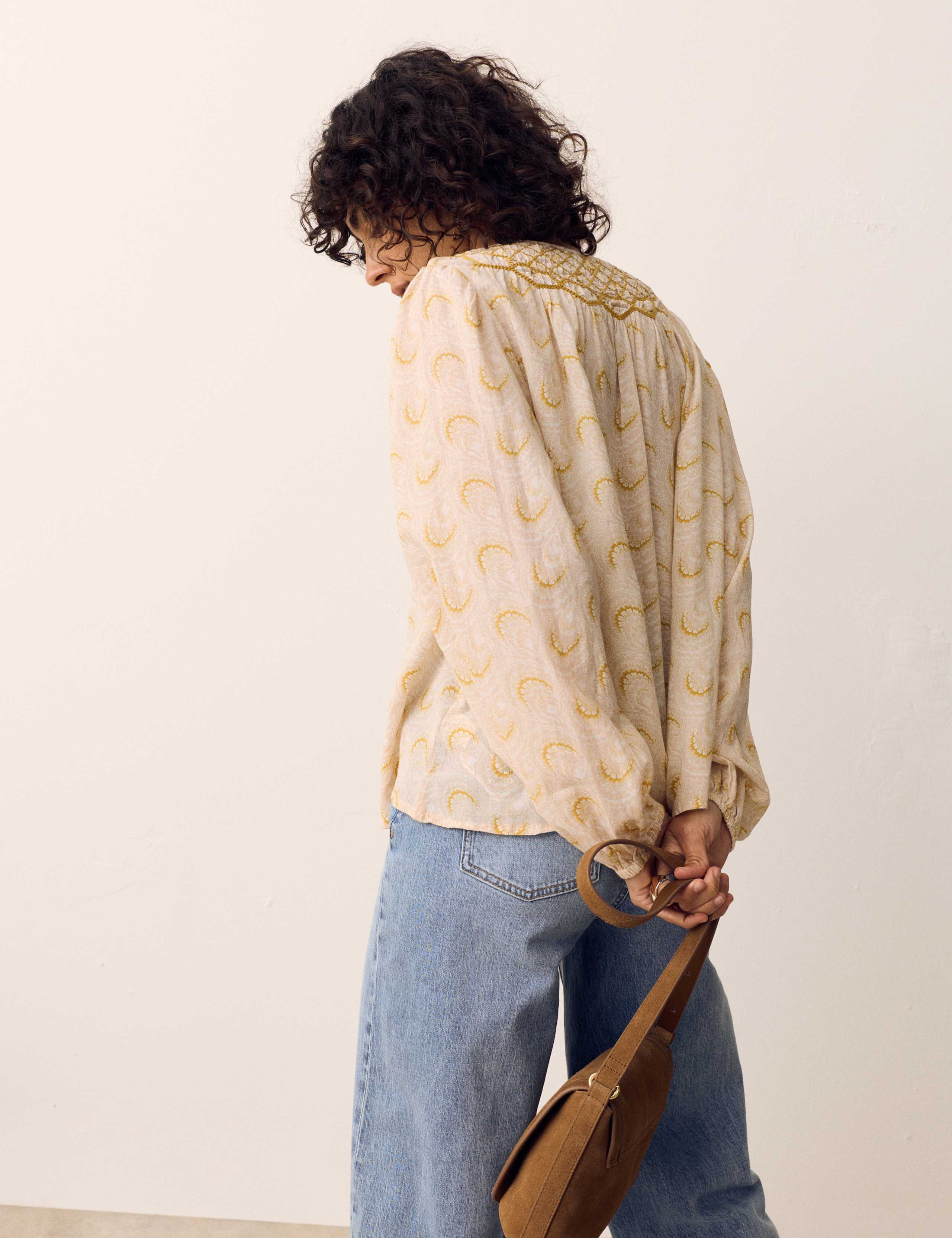 Cotton Rich Printed Blouse 5 of 5