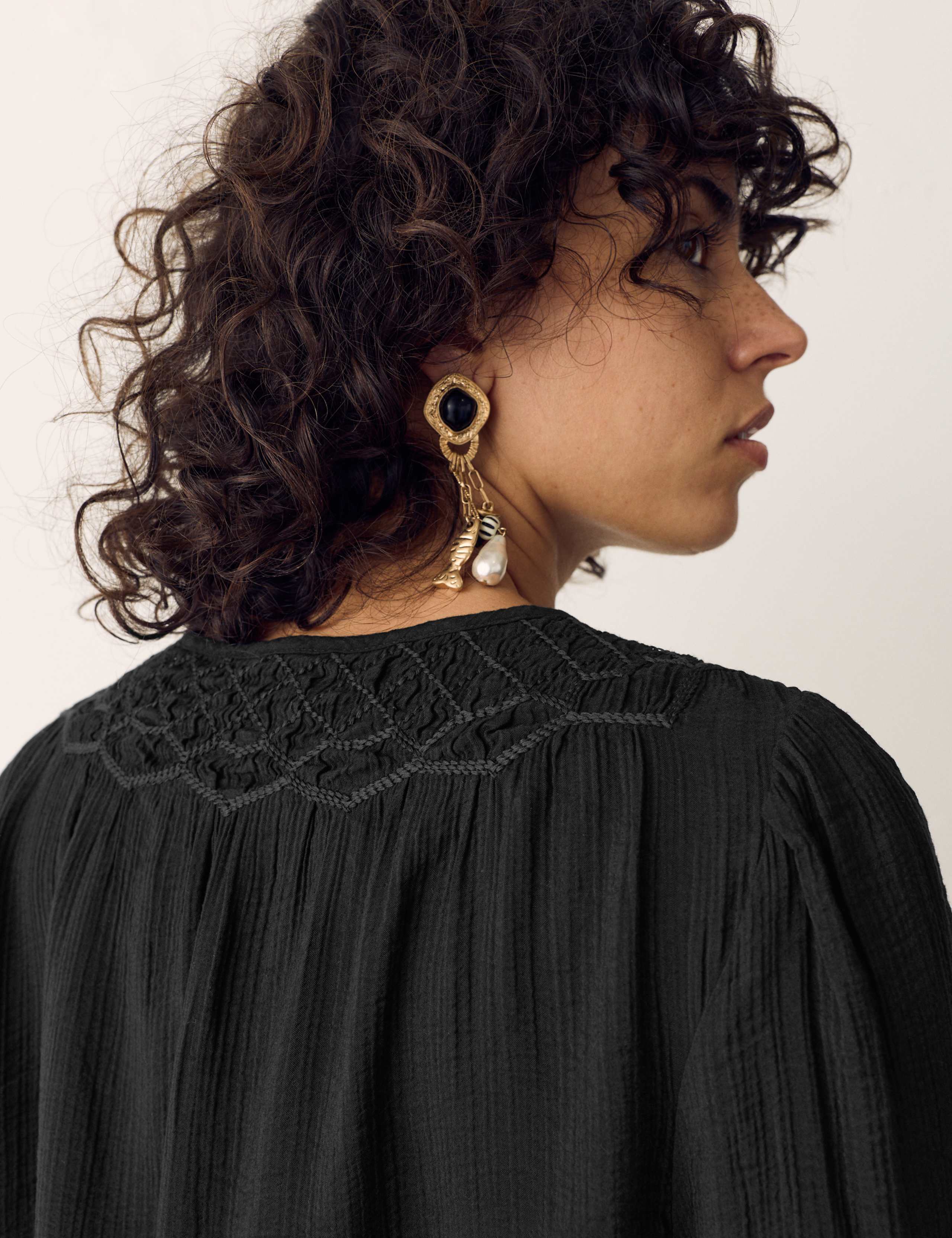 Double Cloth Smocked Blouse 5 of 6