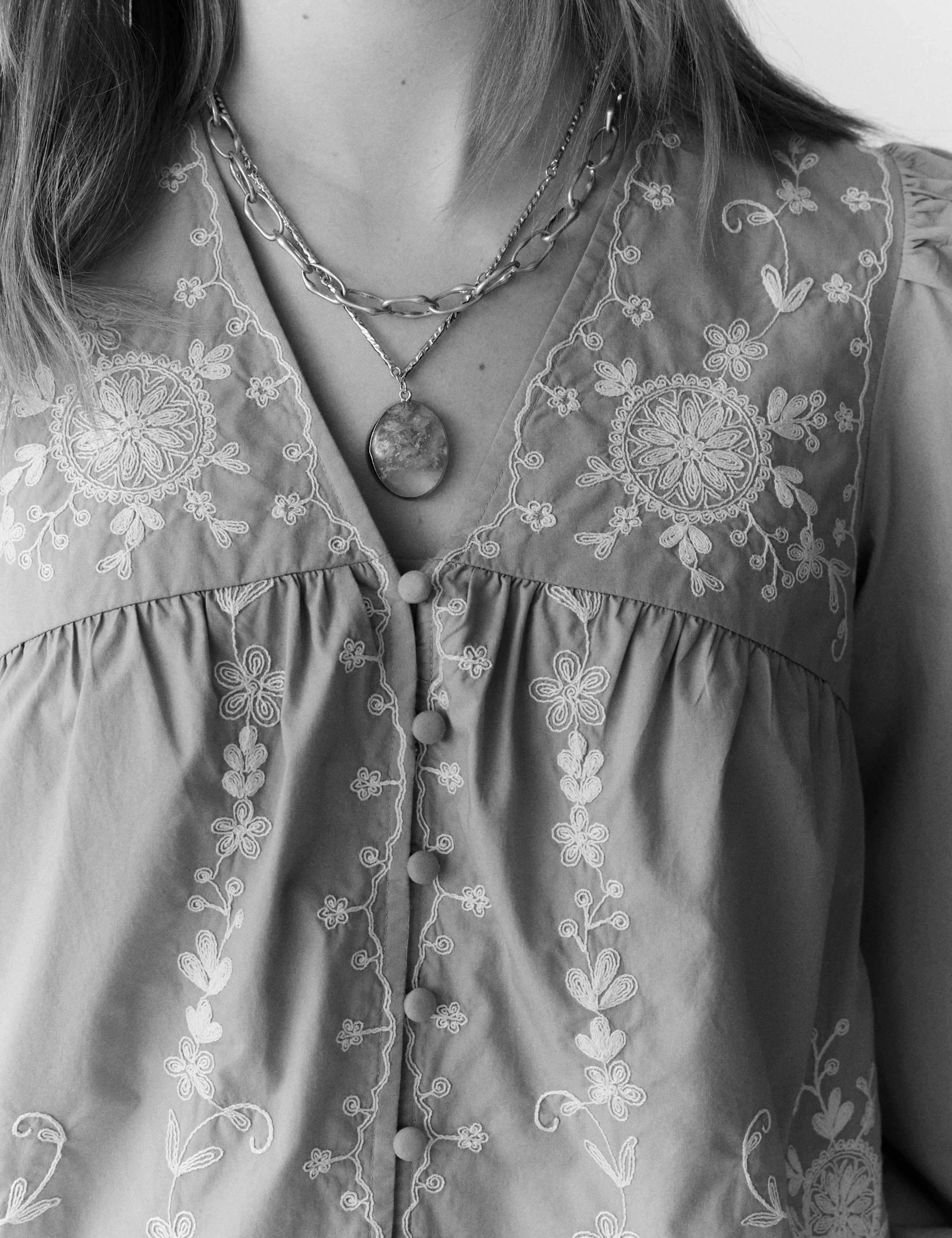 Pure Cotton Embroidered Blouse 4 of 6