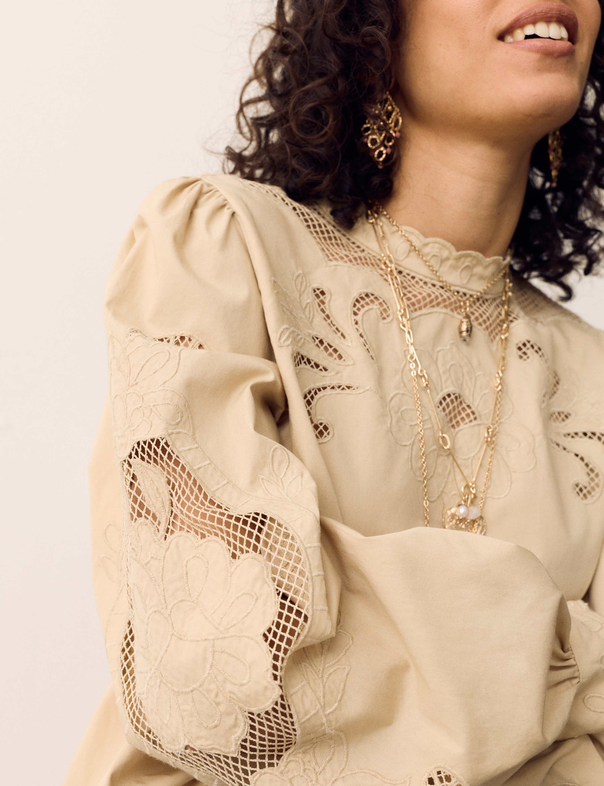 Pure Cotton Embroidered Blouse 3 of 5