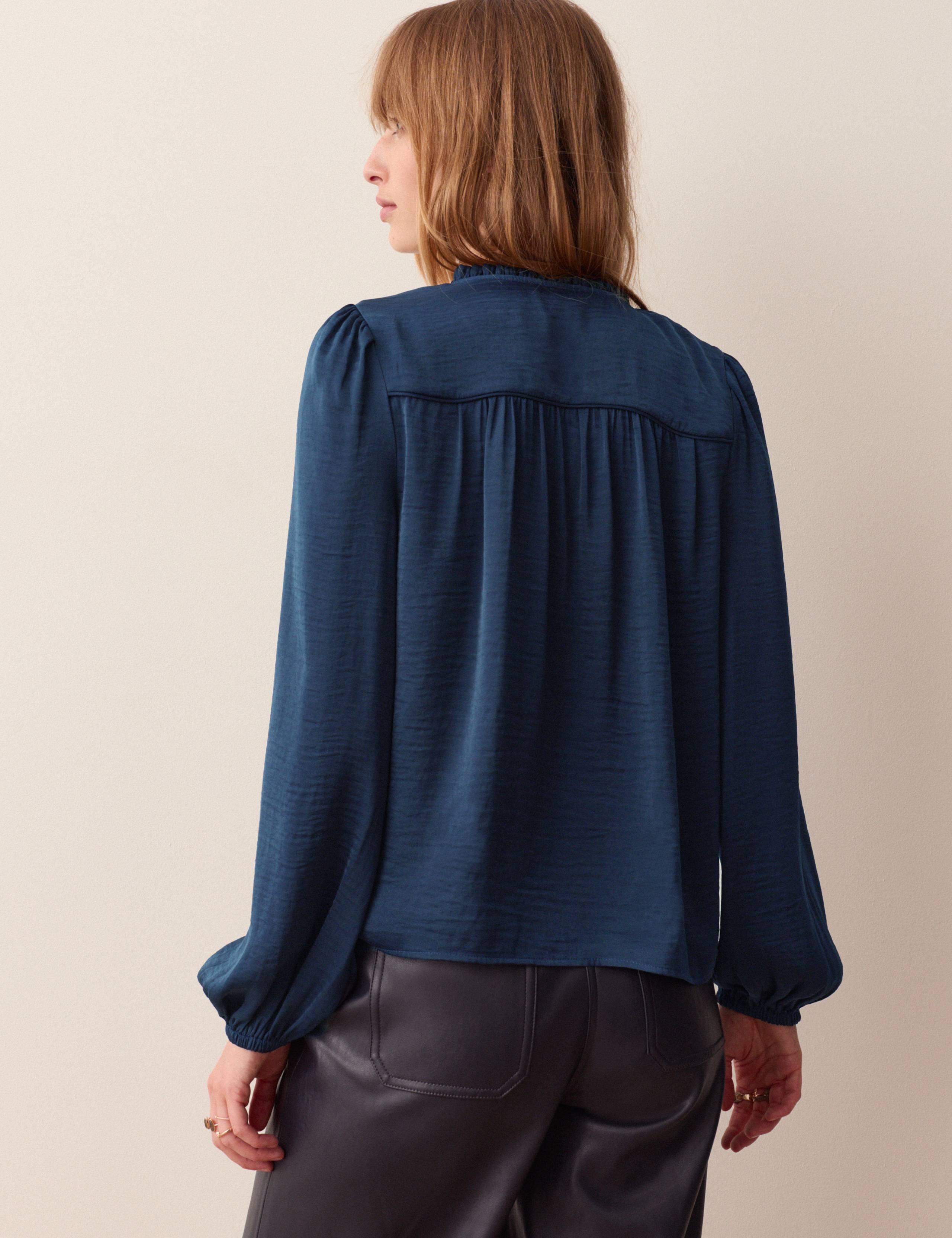 Satin Plisse Blouse 4 of 6