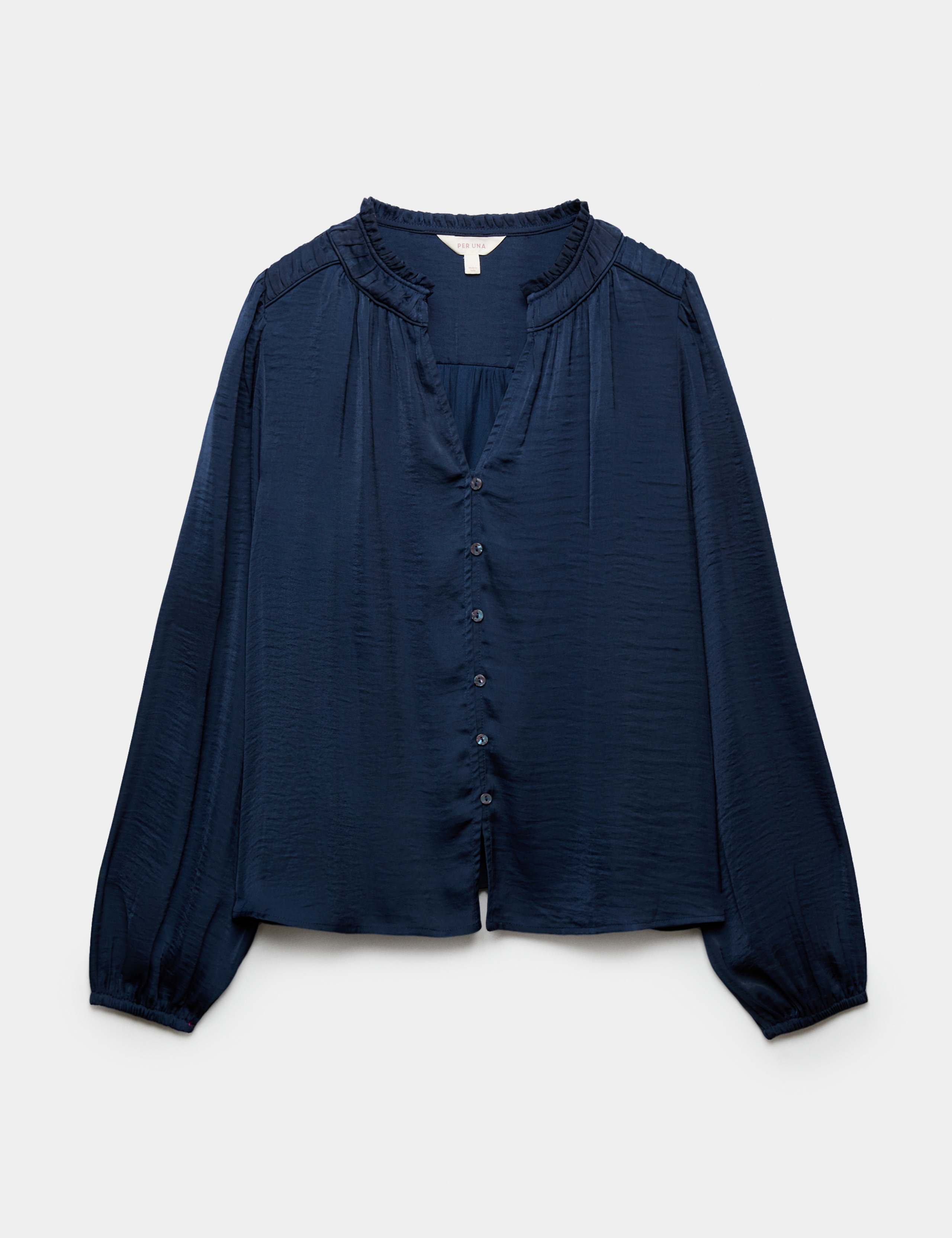 Satin Plisse Blouse 2 of 6