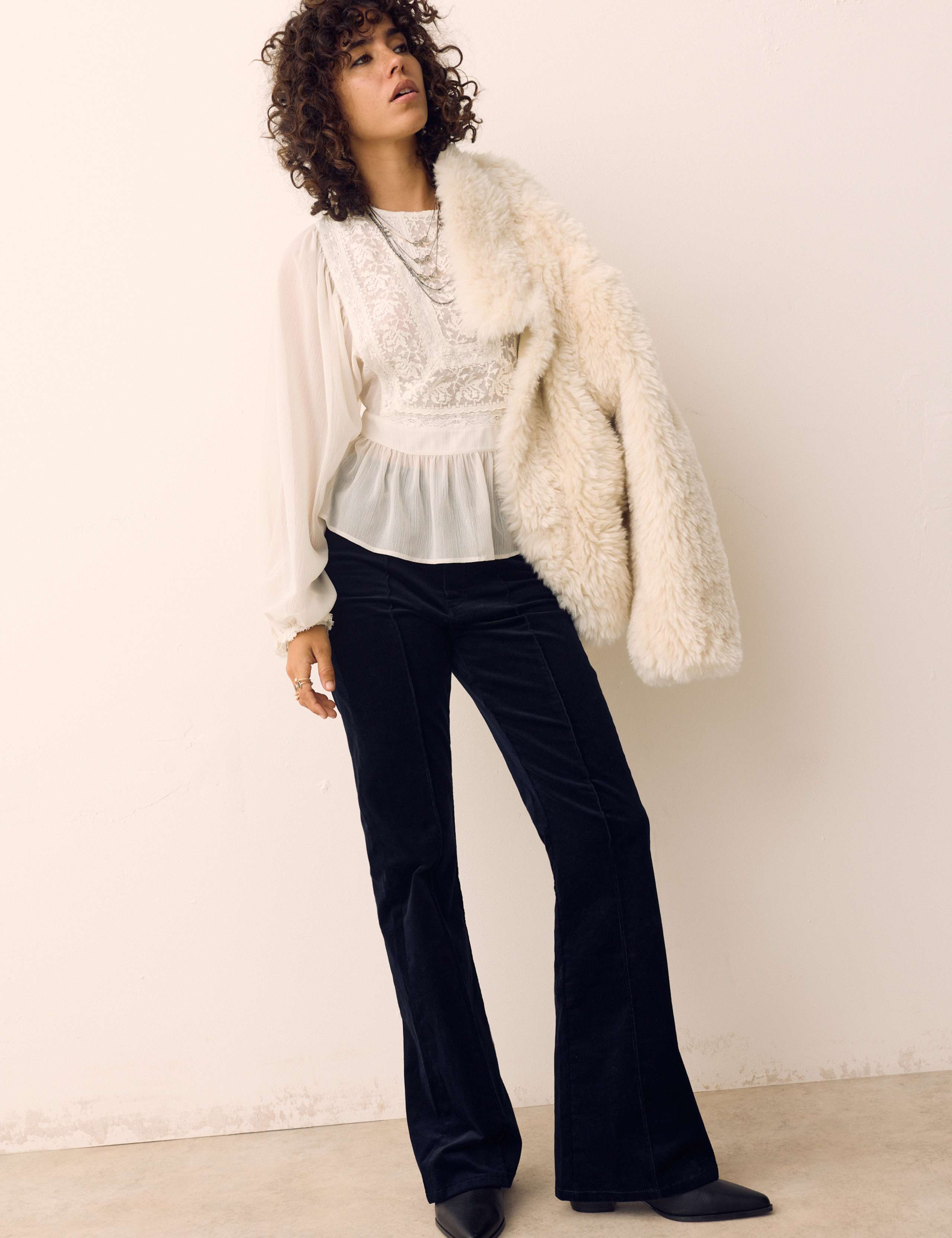 Lace Yoke Blouse 3 of 6