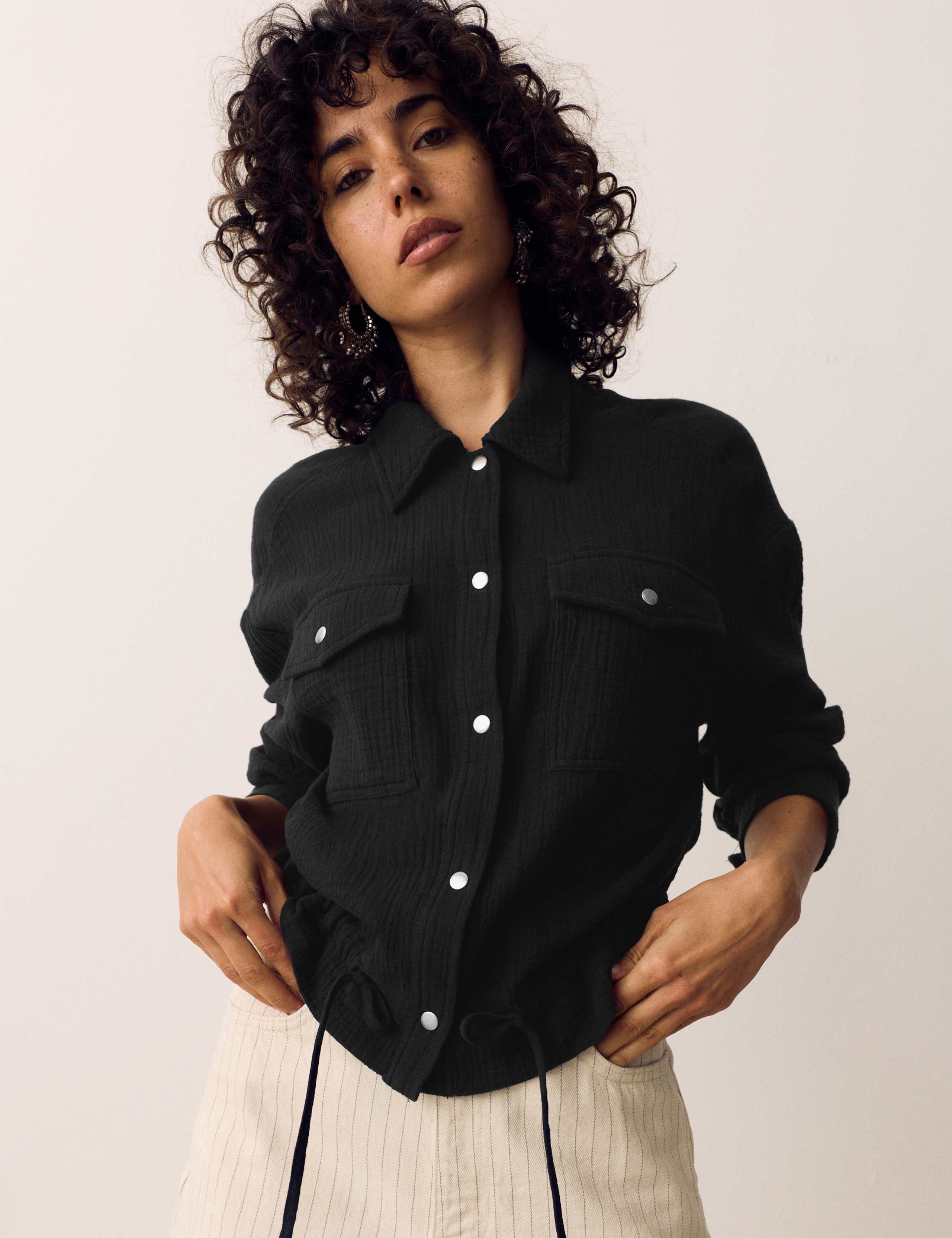 Pure Cotton Double-Cloth Shirt 1 of 6
