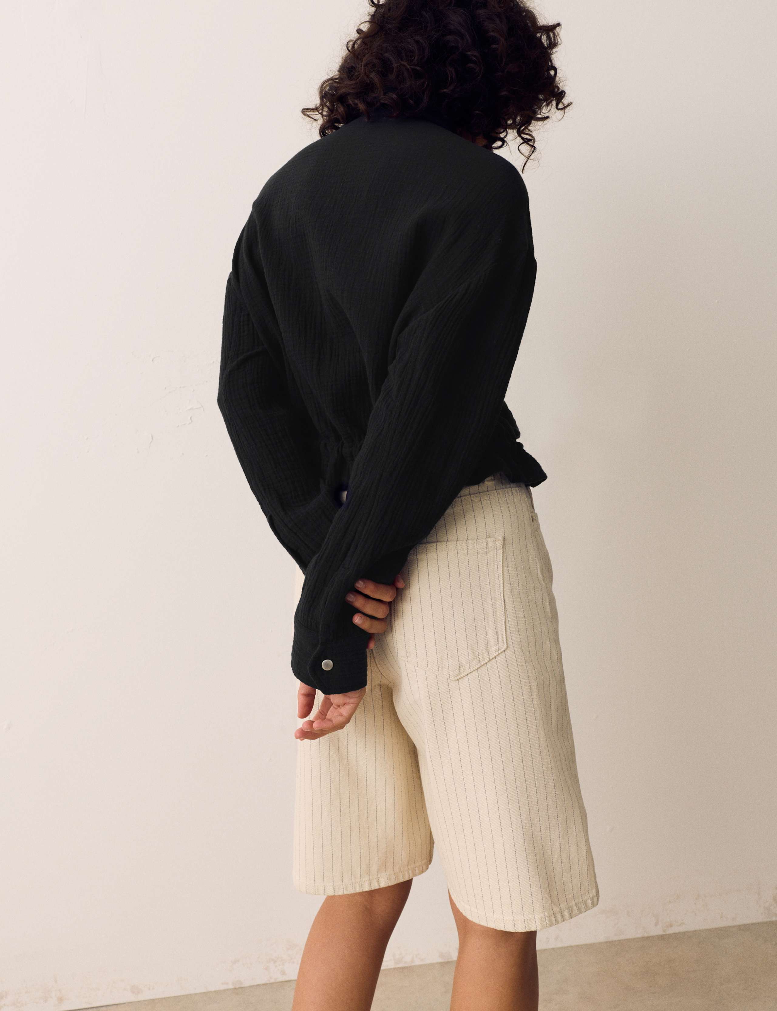 Pure Cotton Double-Cloth Shirt 4 of 6
