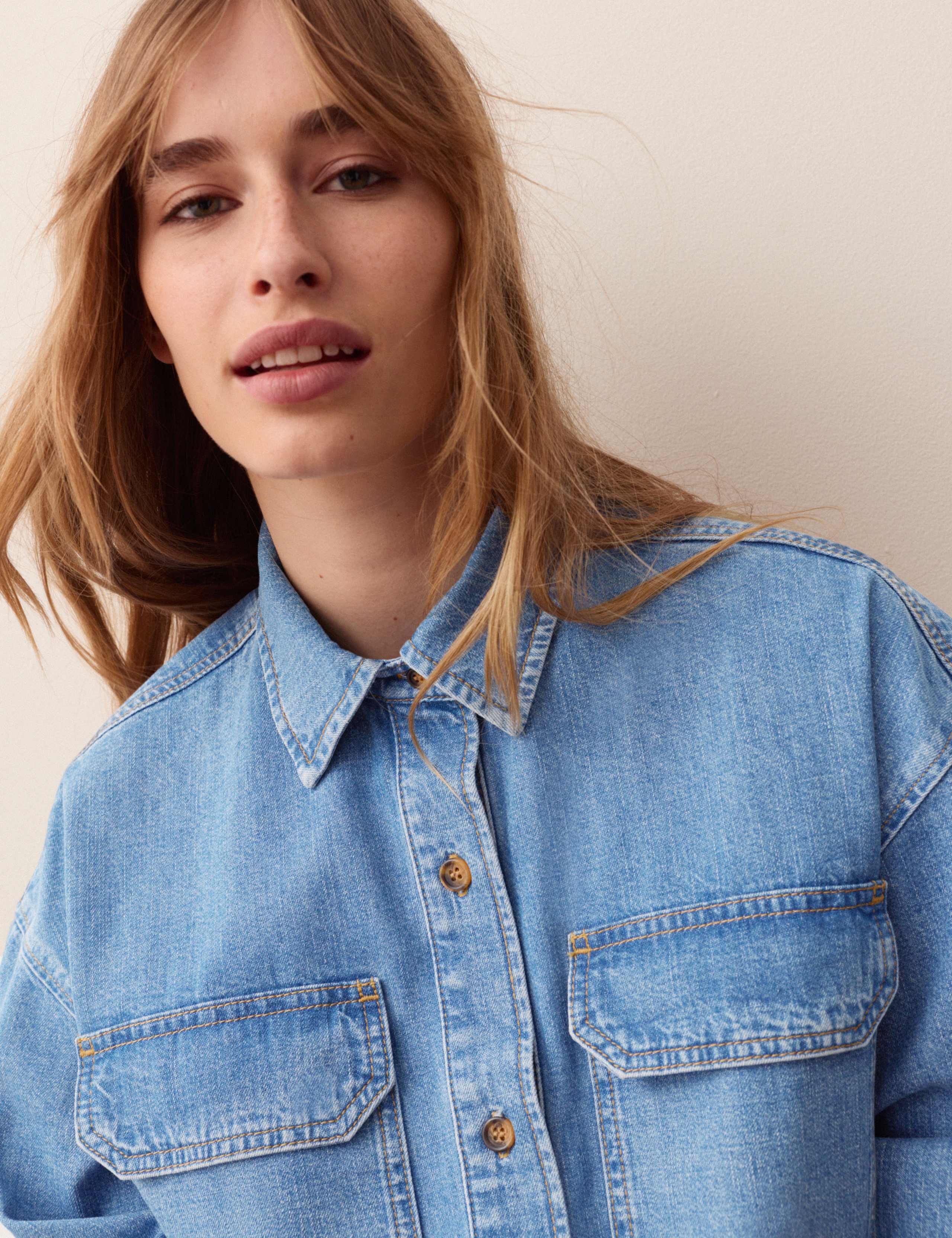 Longline Denim Shirt 5 of 5