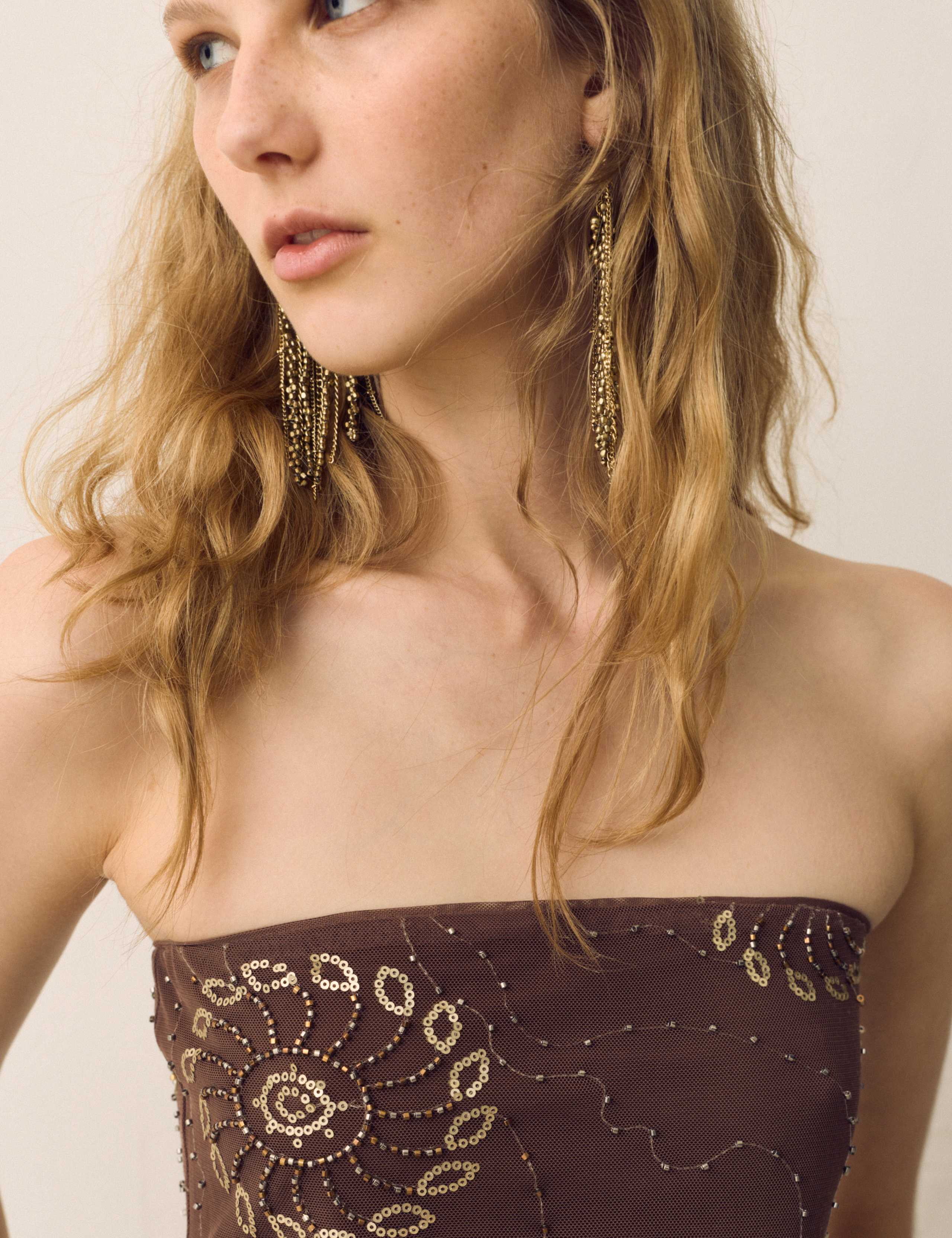 Beaded Bandeau Top 4 of 7