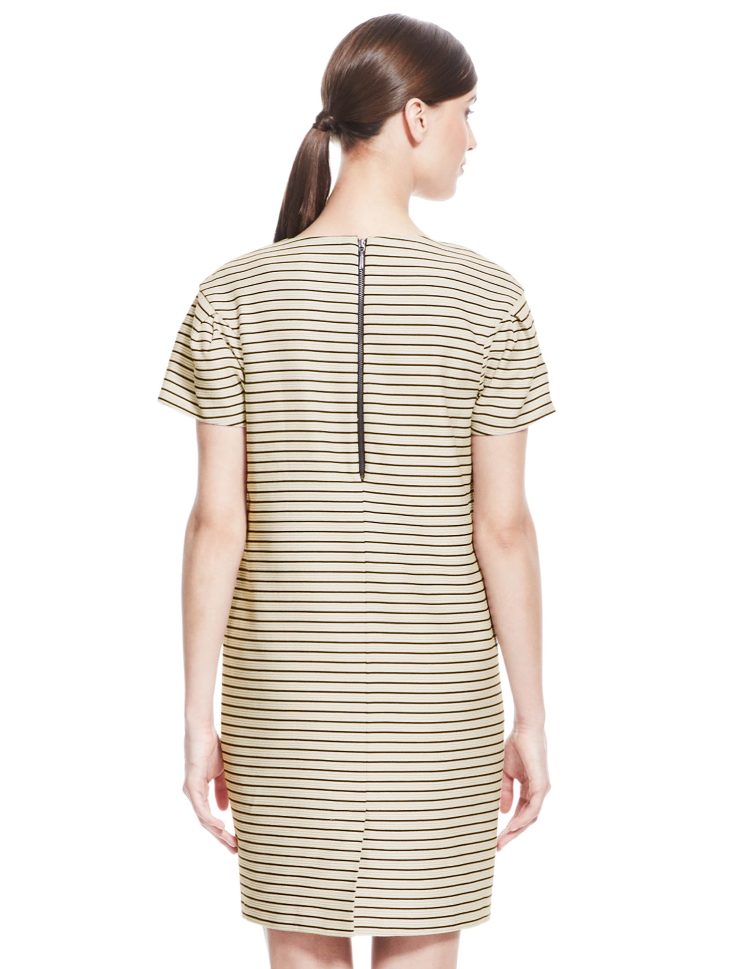 Pure Cotton Woven Striped Shift Dress 5 of 6