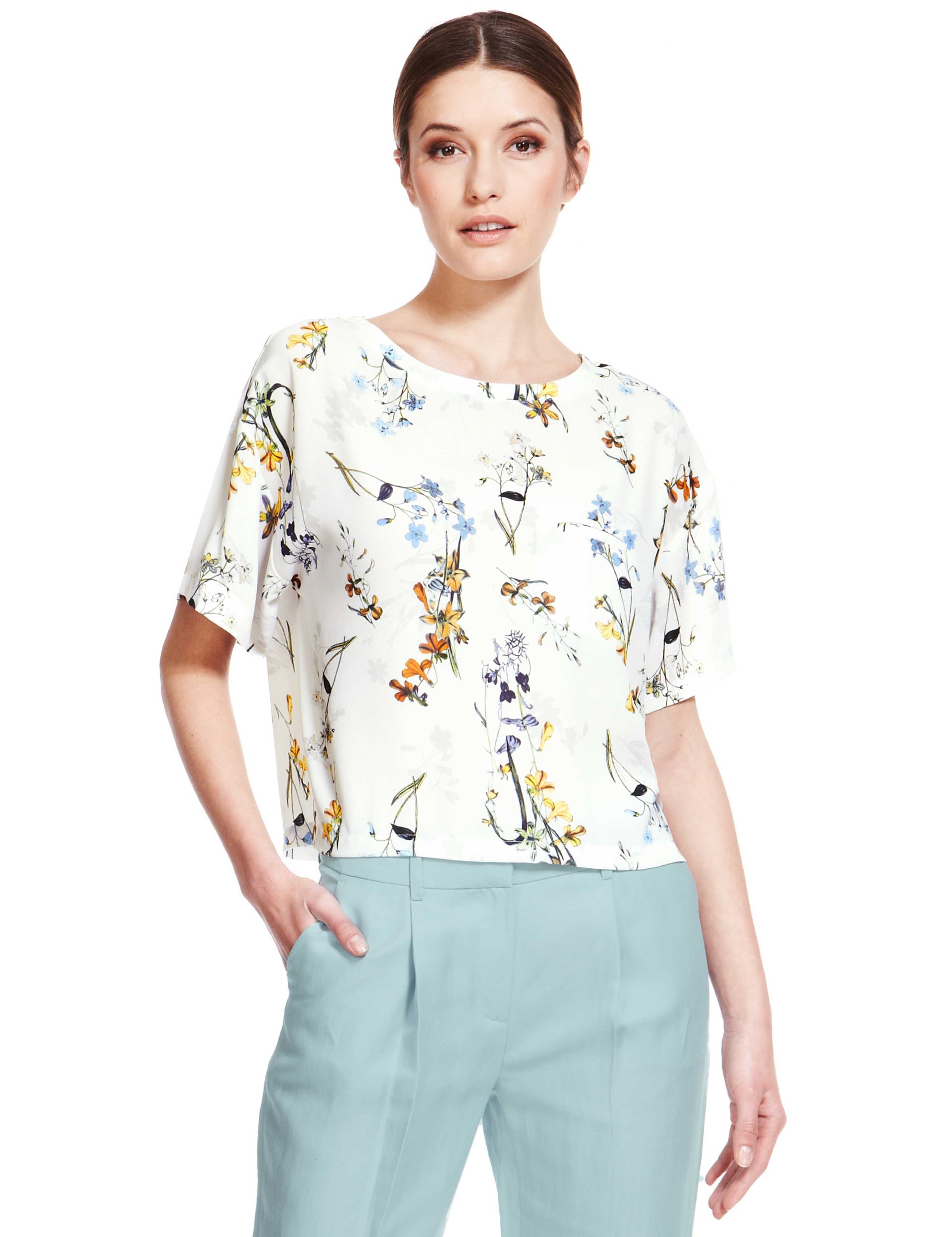 Floral Shell Top 1 of 5