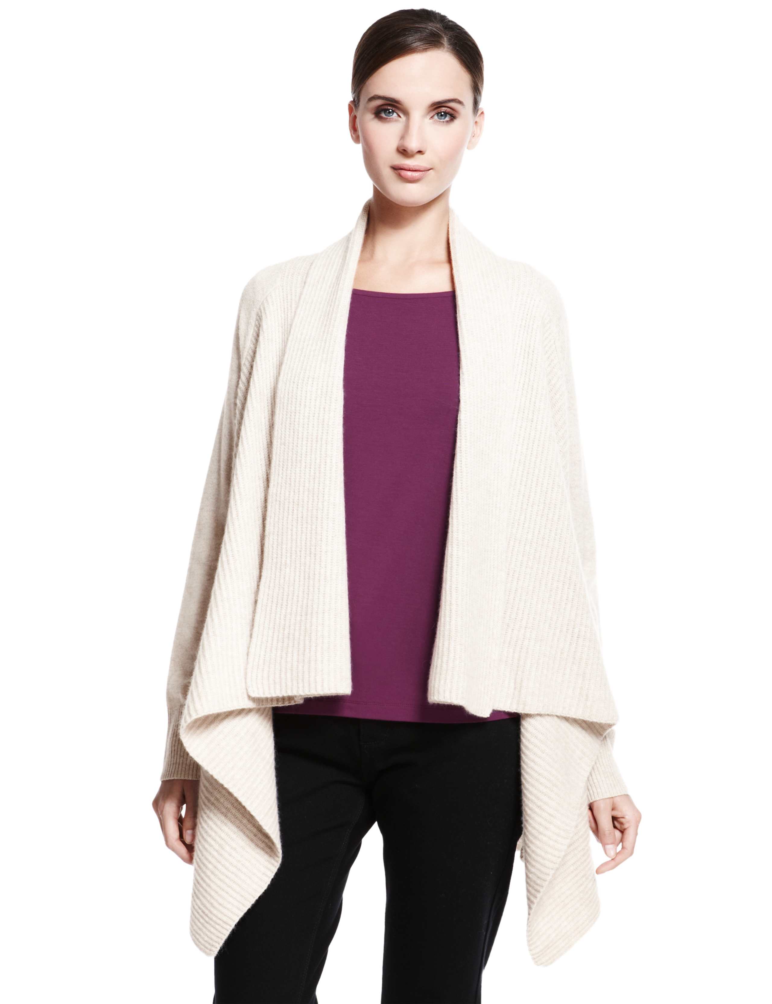 Pure Cashmere Waterfall Cardigan 1 of 8