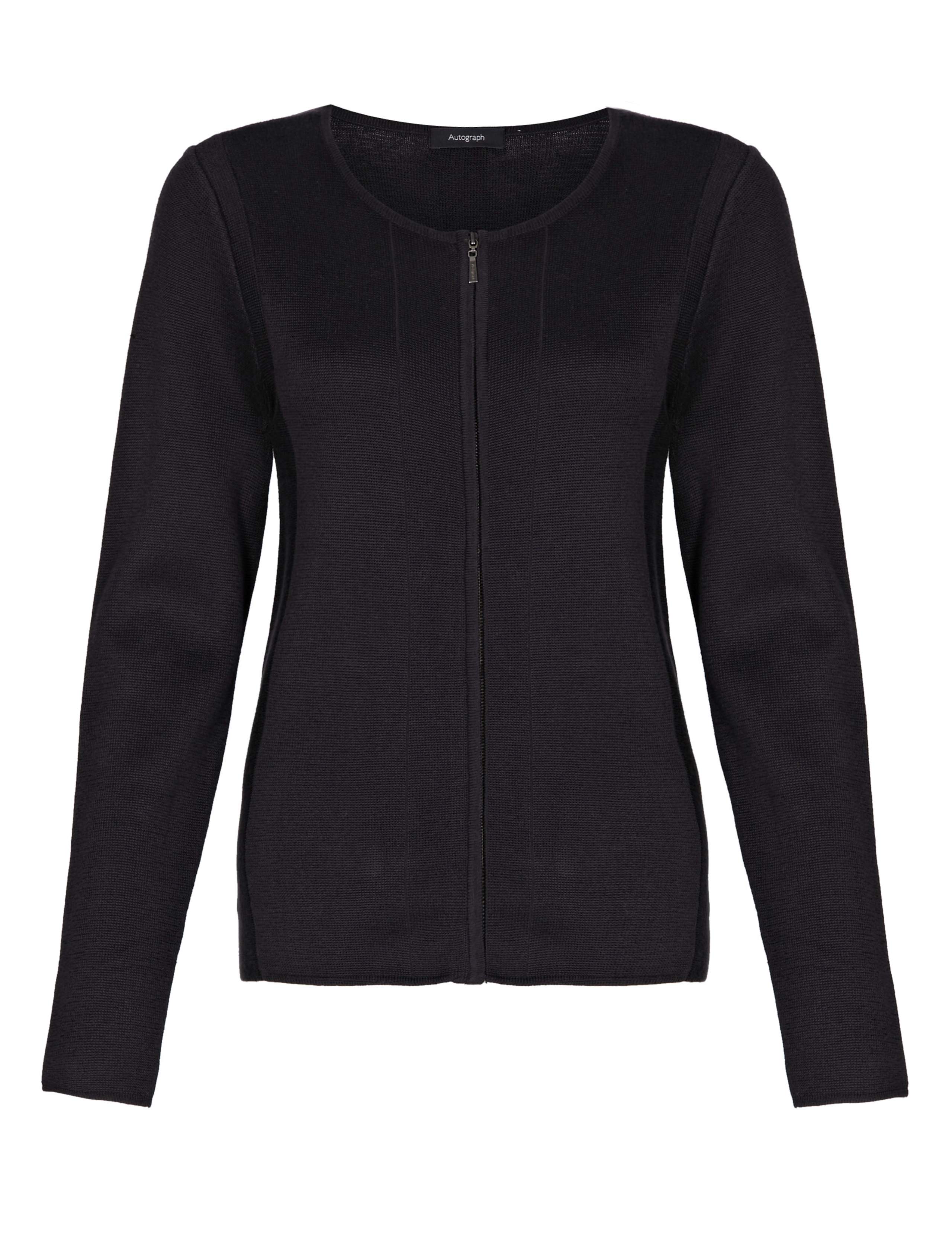 Zipped & Panelled Cardigan 4 of 5
