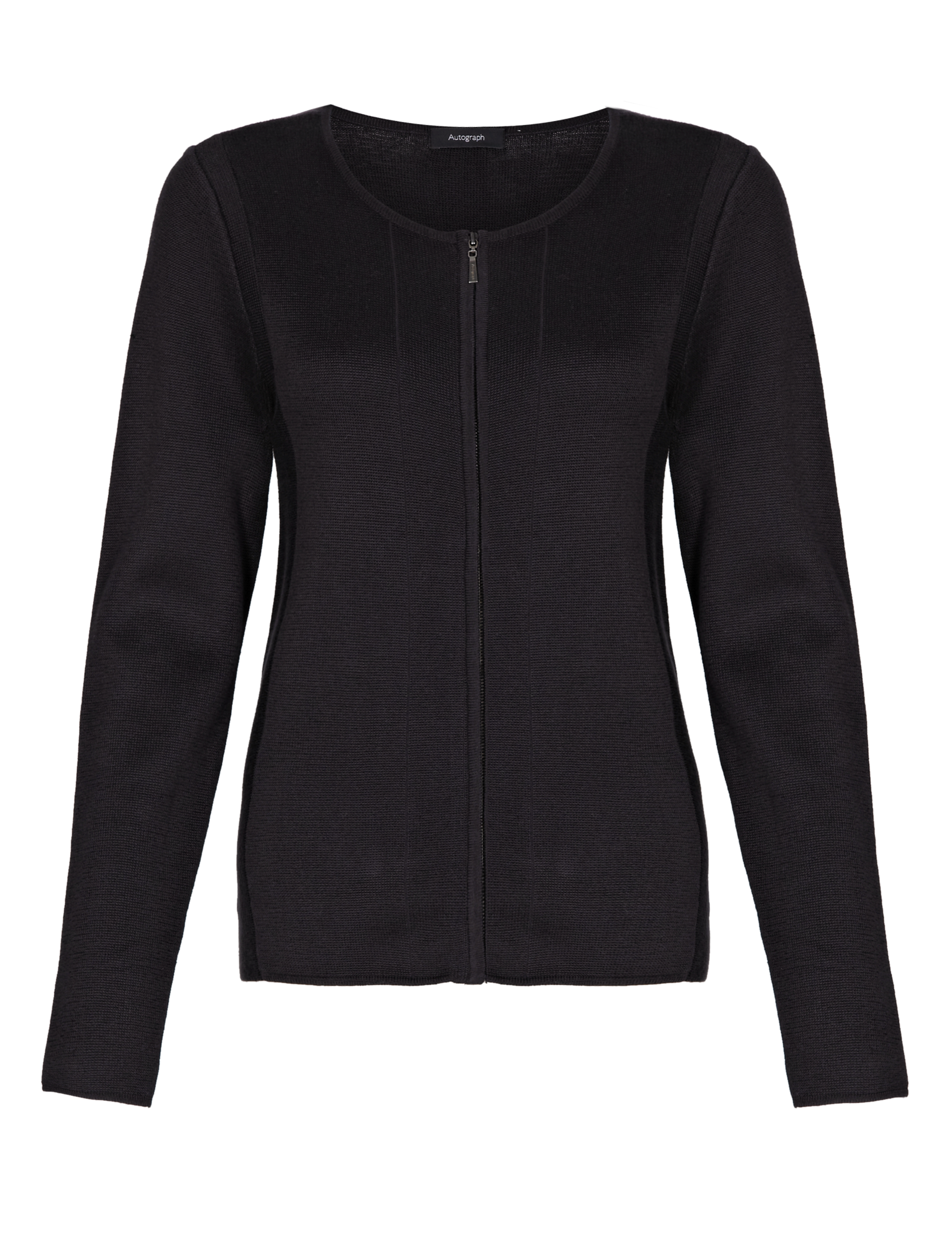 Zipped & Panelled Cardigan 2 of 5