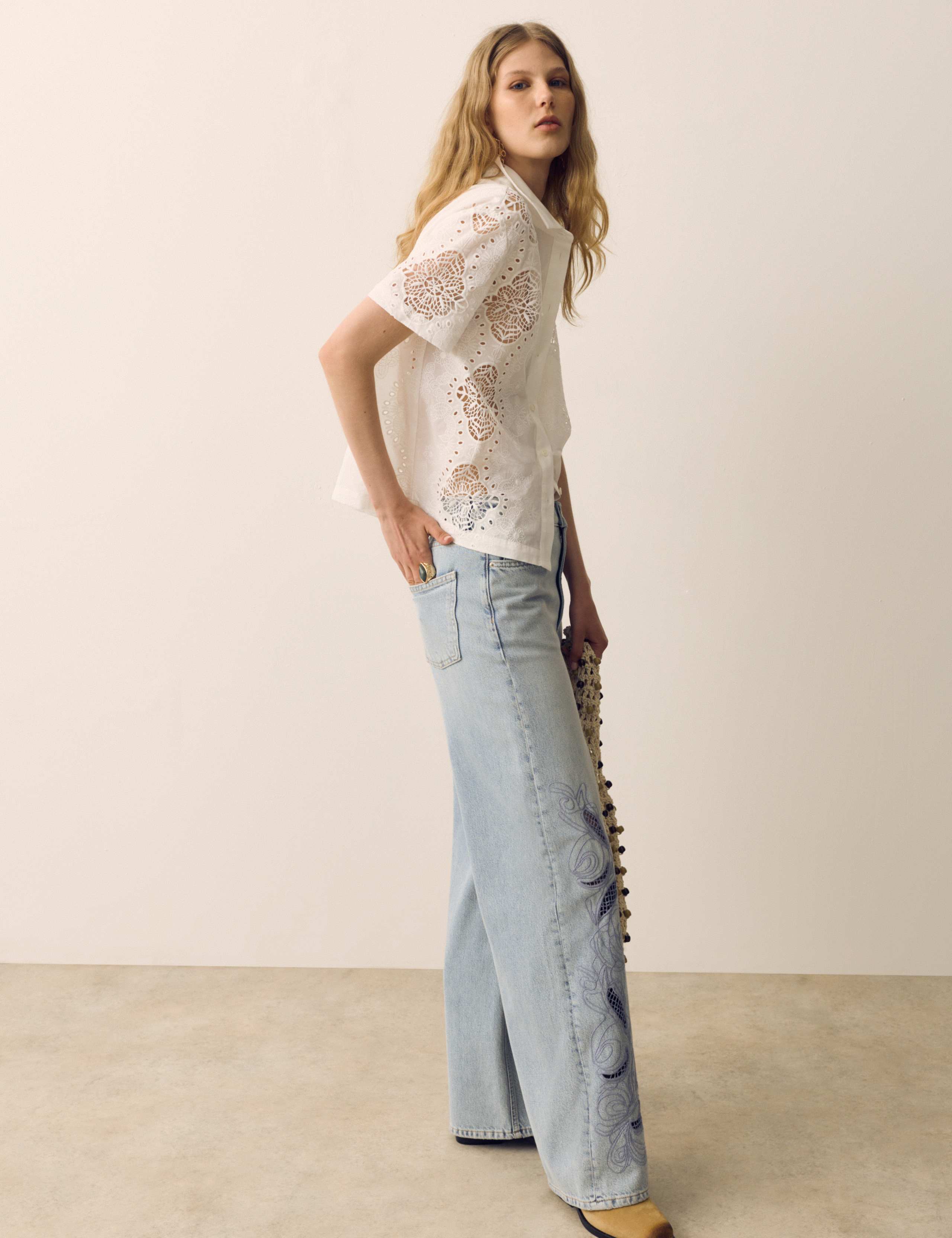 Pure Cotton Broderie Cutwork Shirt 6 of 6
