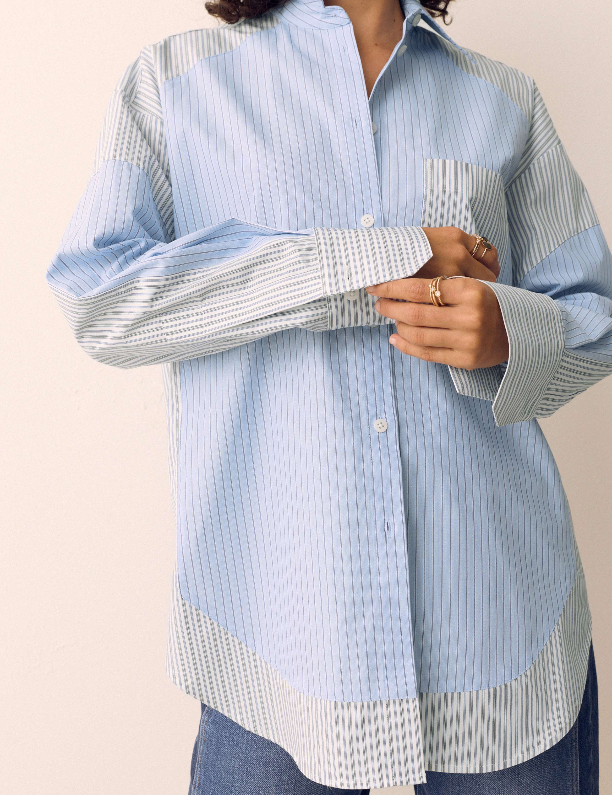 Pure Cotton Striped Oversized Shirt 6 of 6