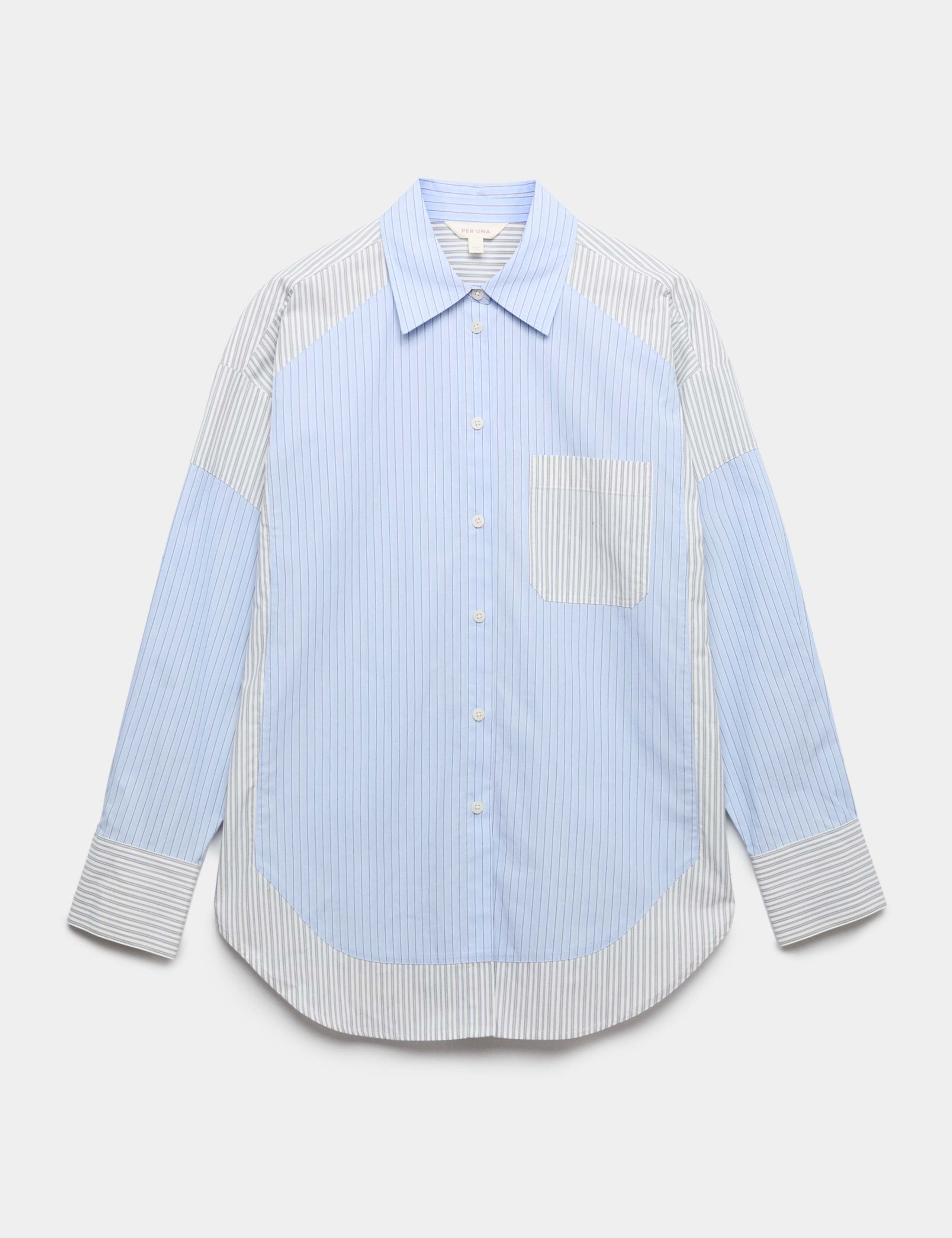 Pure Cotton Striped Oversized Shirt 1 of 1