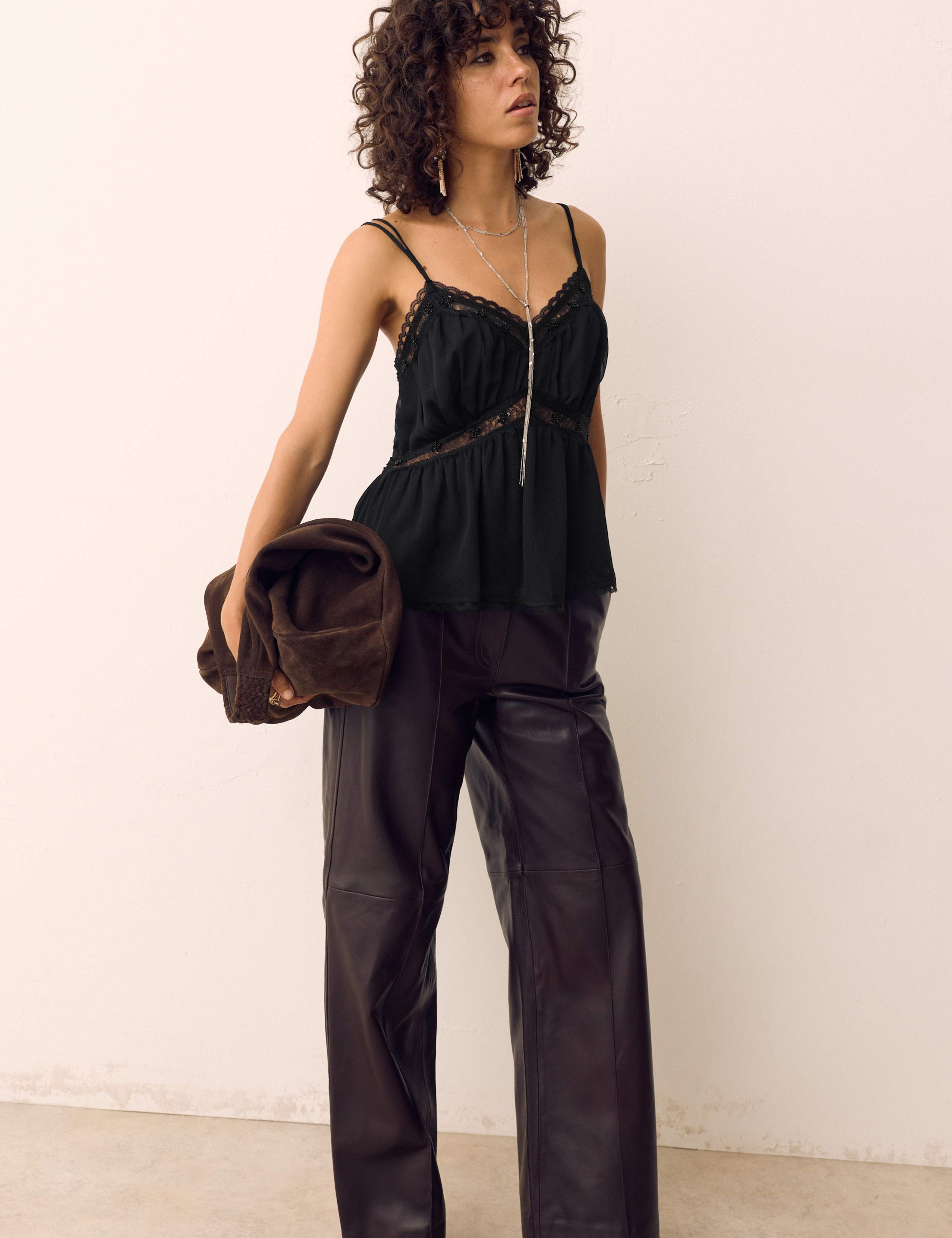 Lace Frill Detail Cami Top 6 of 6