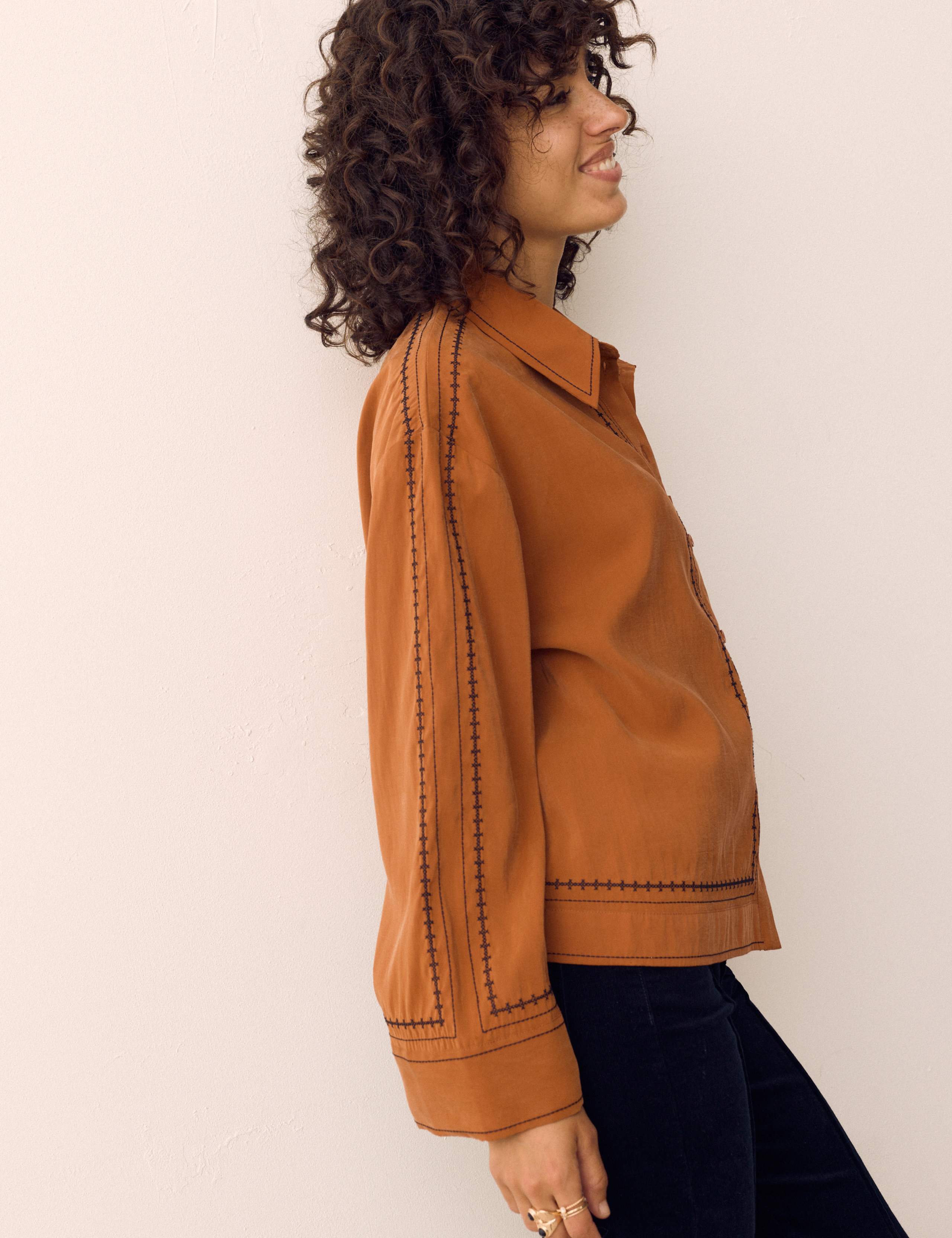 Modal Rich Embroidered Shirt 3 of 6