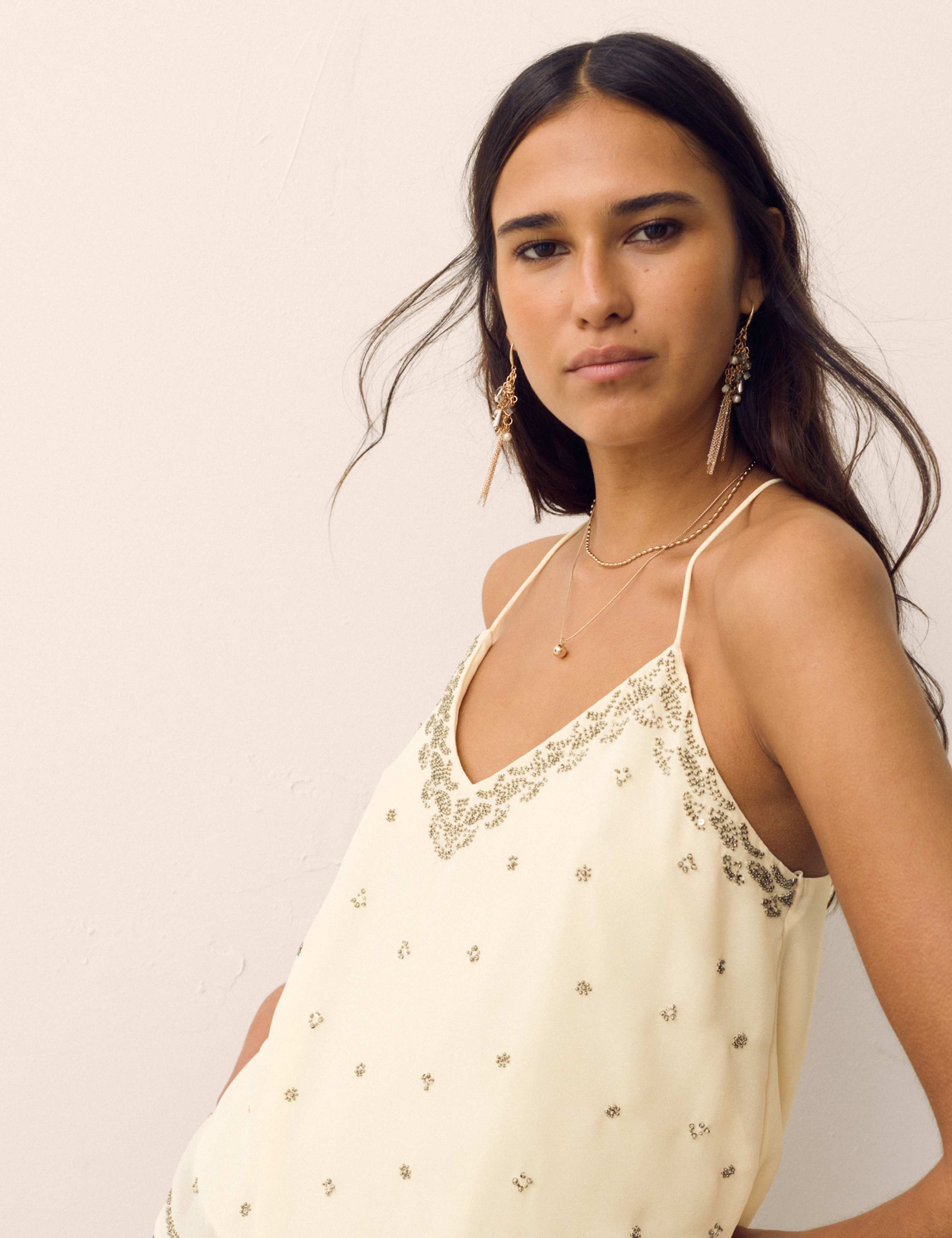 Embellished V-Neck Cami Top 7 of 7