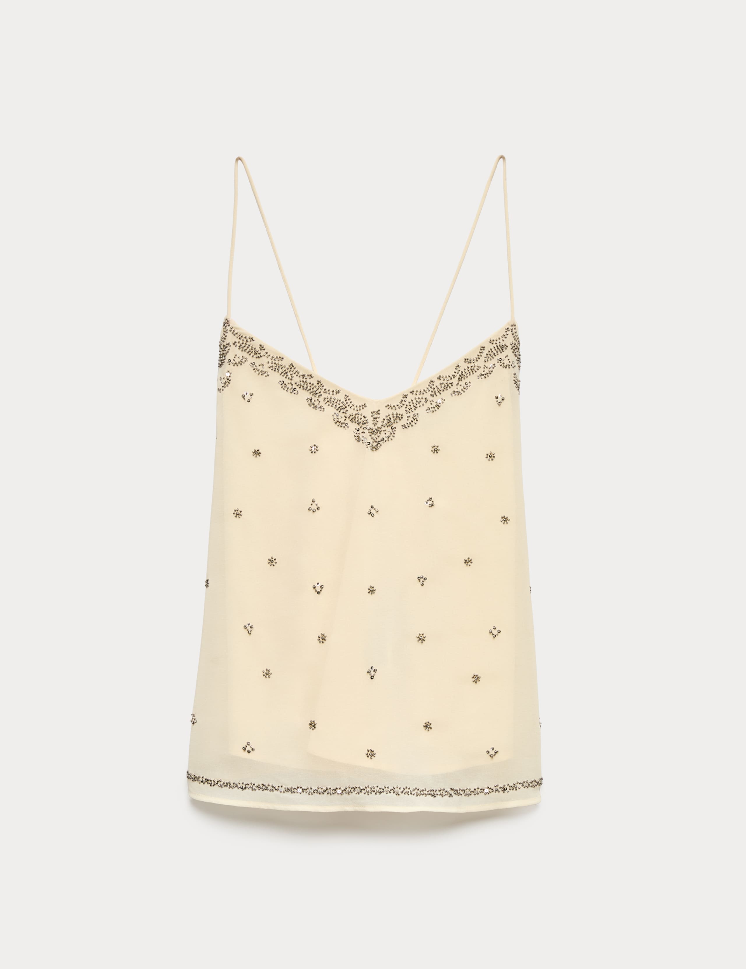 Embellished V-Neck Cami Top 2 of 7