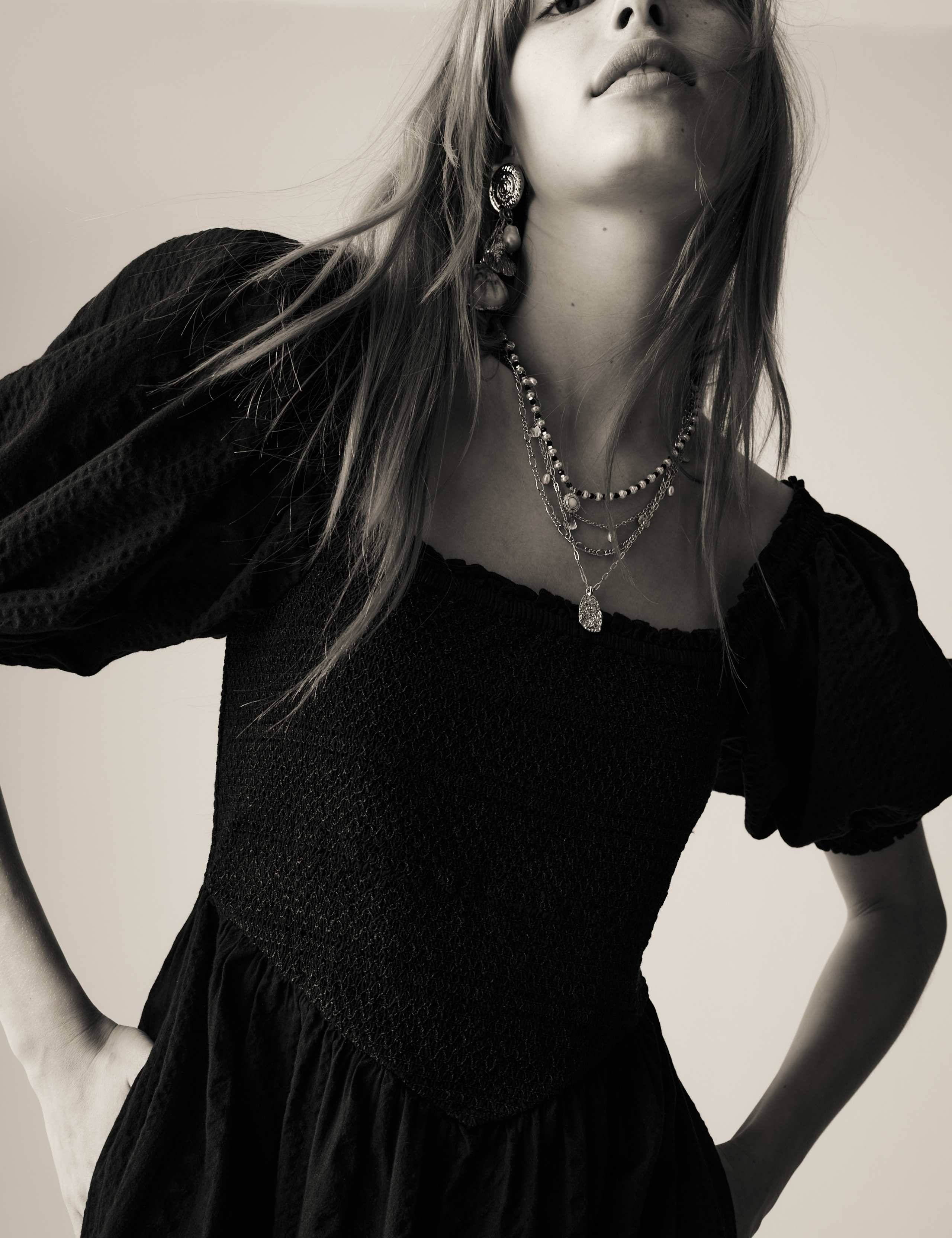 Pure Cotton Square Neck Midaxi Dress 3 of 6