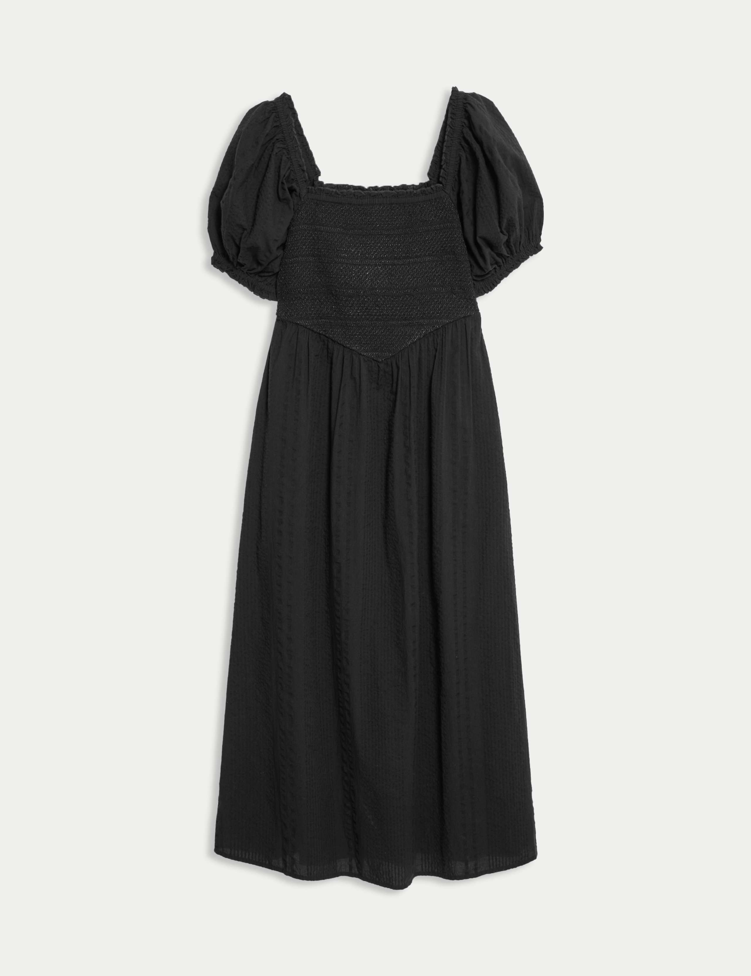 Pure Cotton Square Neck Midaxi Dress 2 of 6