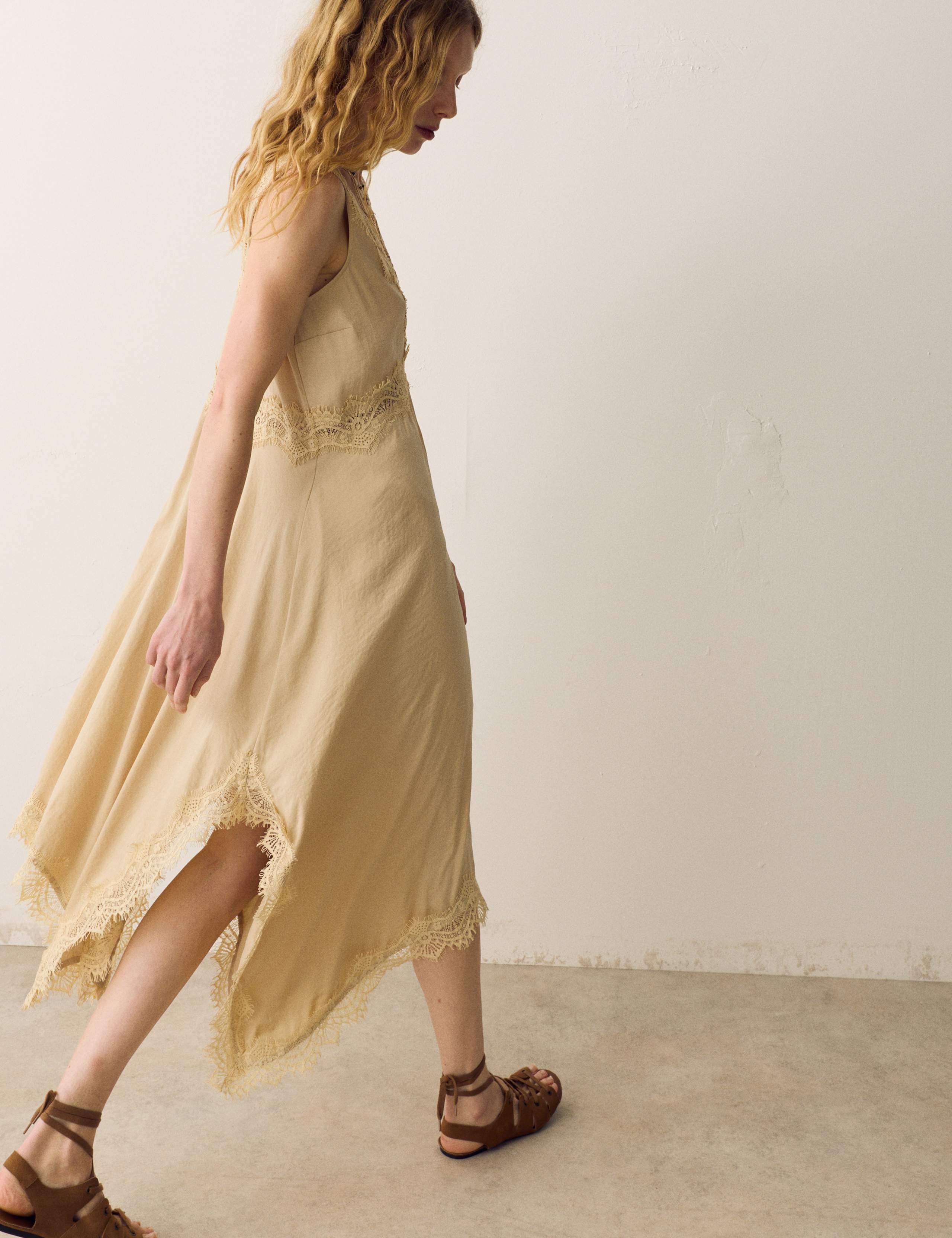 Lace Insert Mini Slip Dress 3 of 7