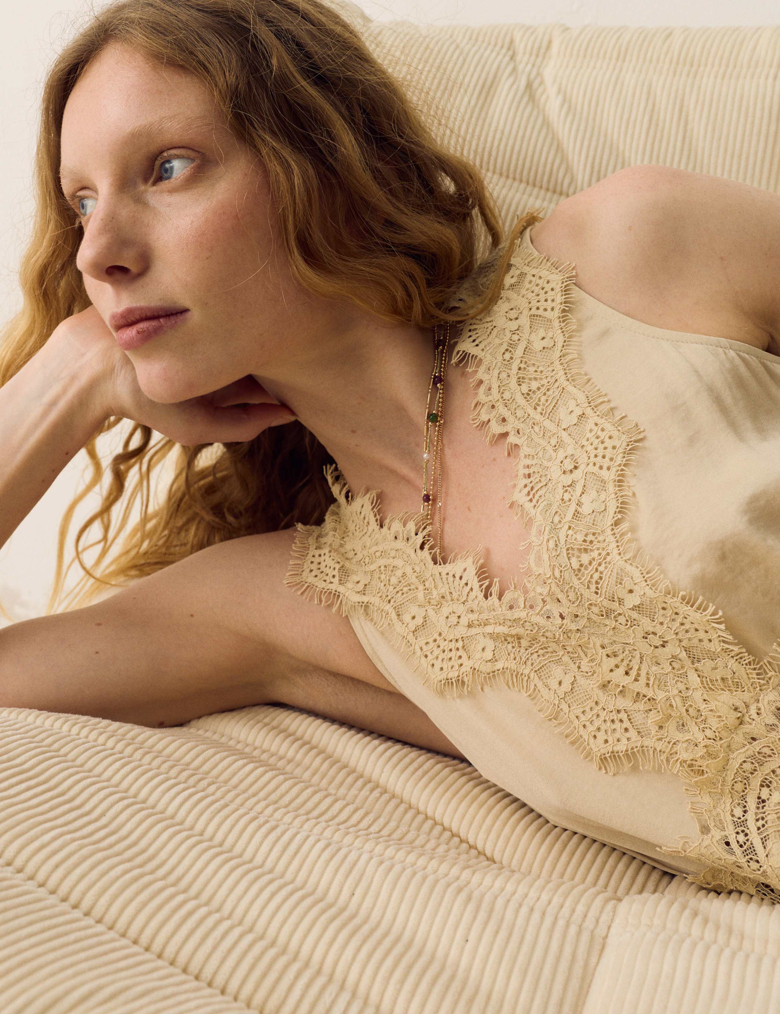 Lace Insert Mini Slip Dress 4 of 7