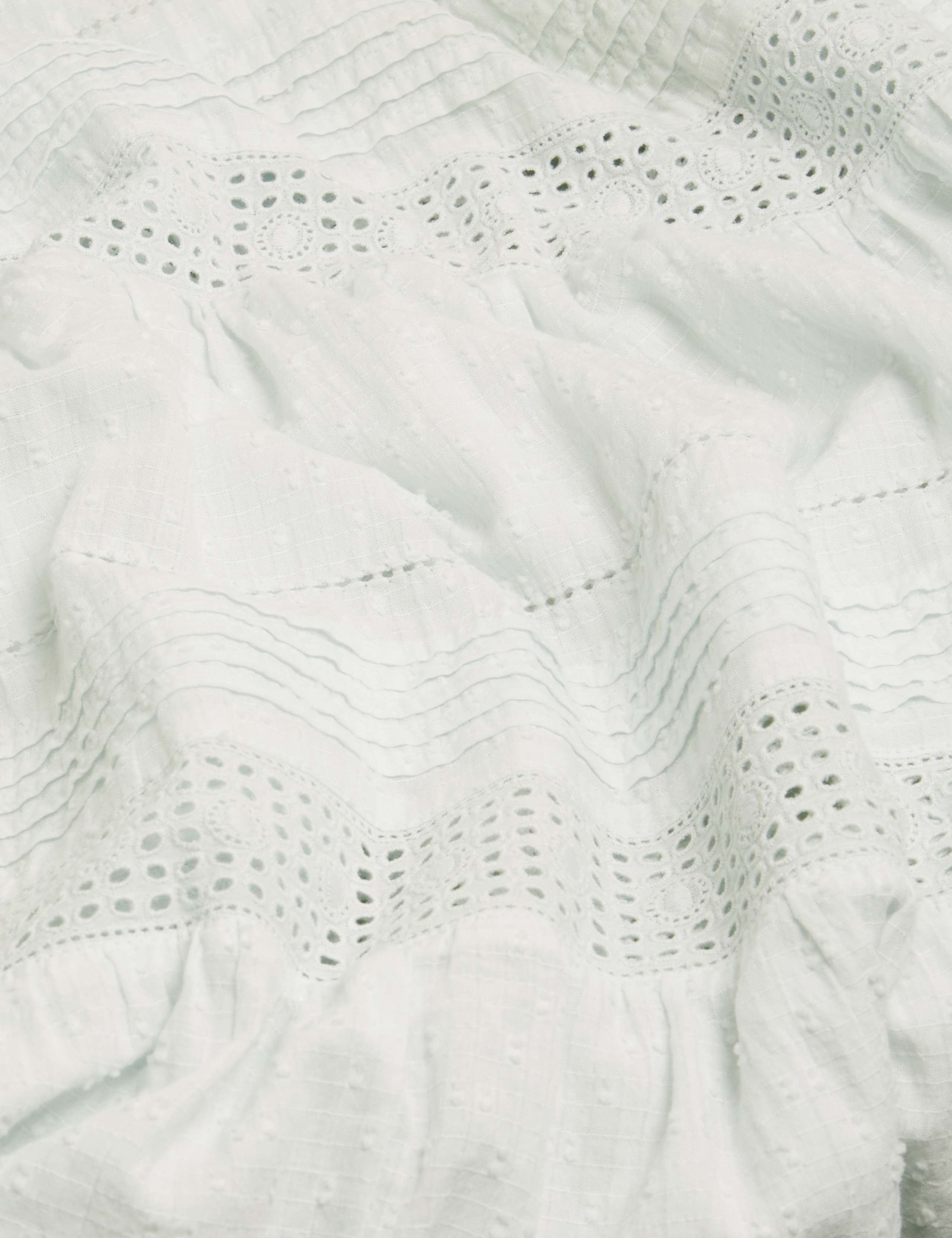 Pure Cotton Embroidered Tiered Dress 8 of 8