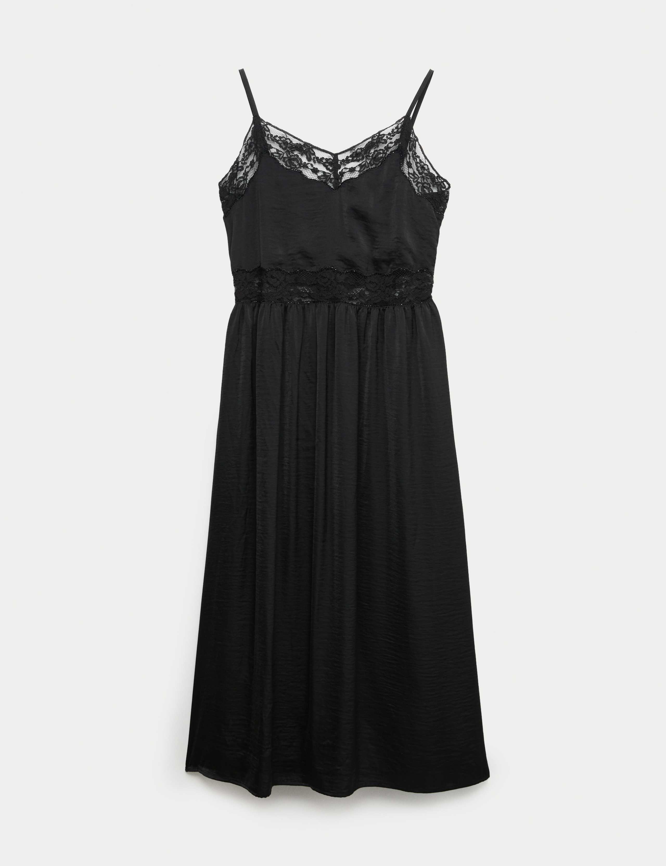 Beaded Lace Midi Cami Slip Dress 2 of 6