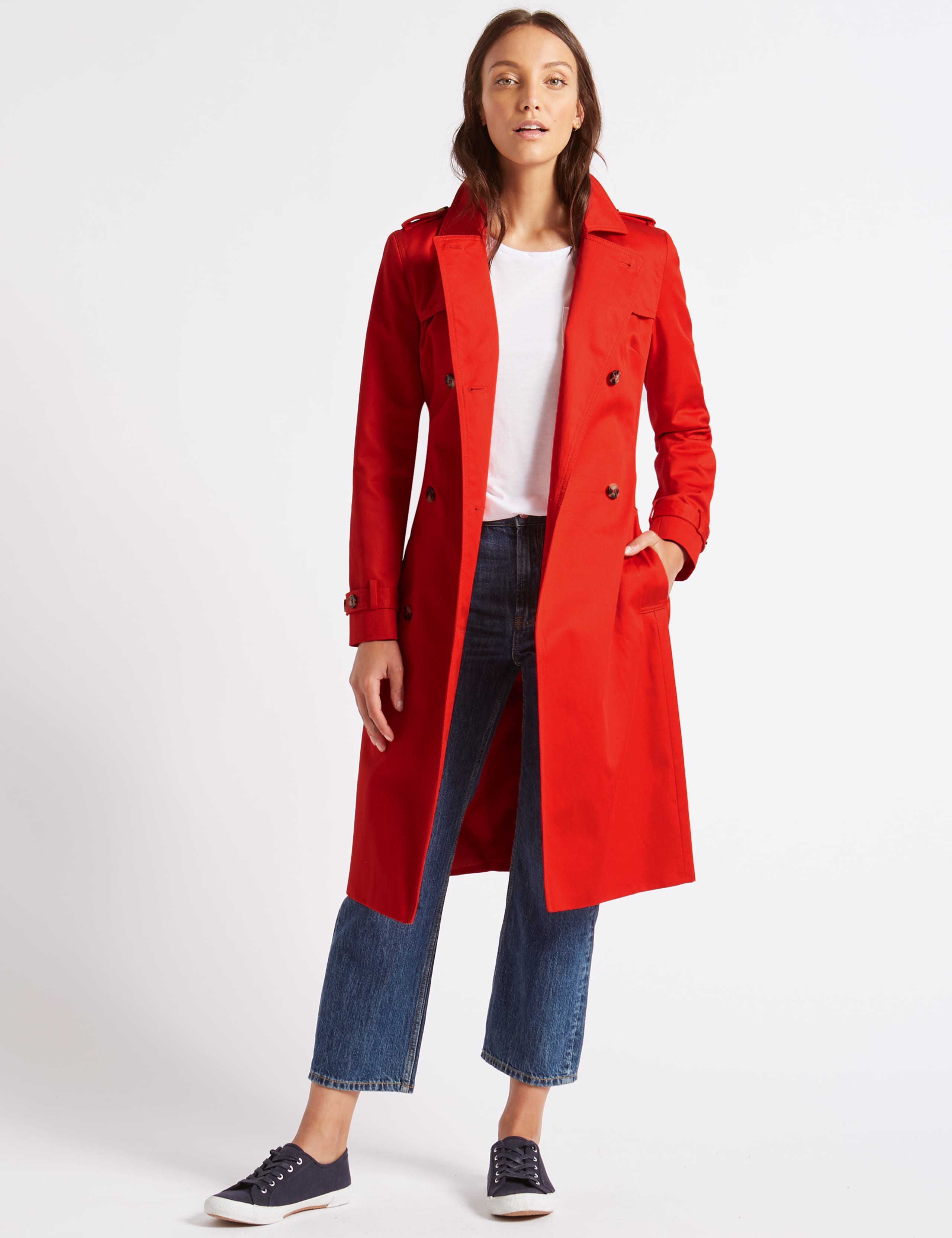 Pure Cotton Longline Trench 1 of 5