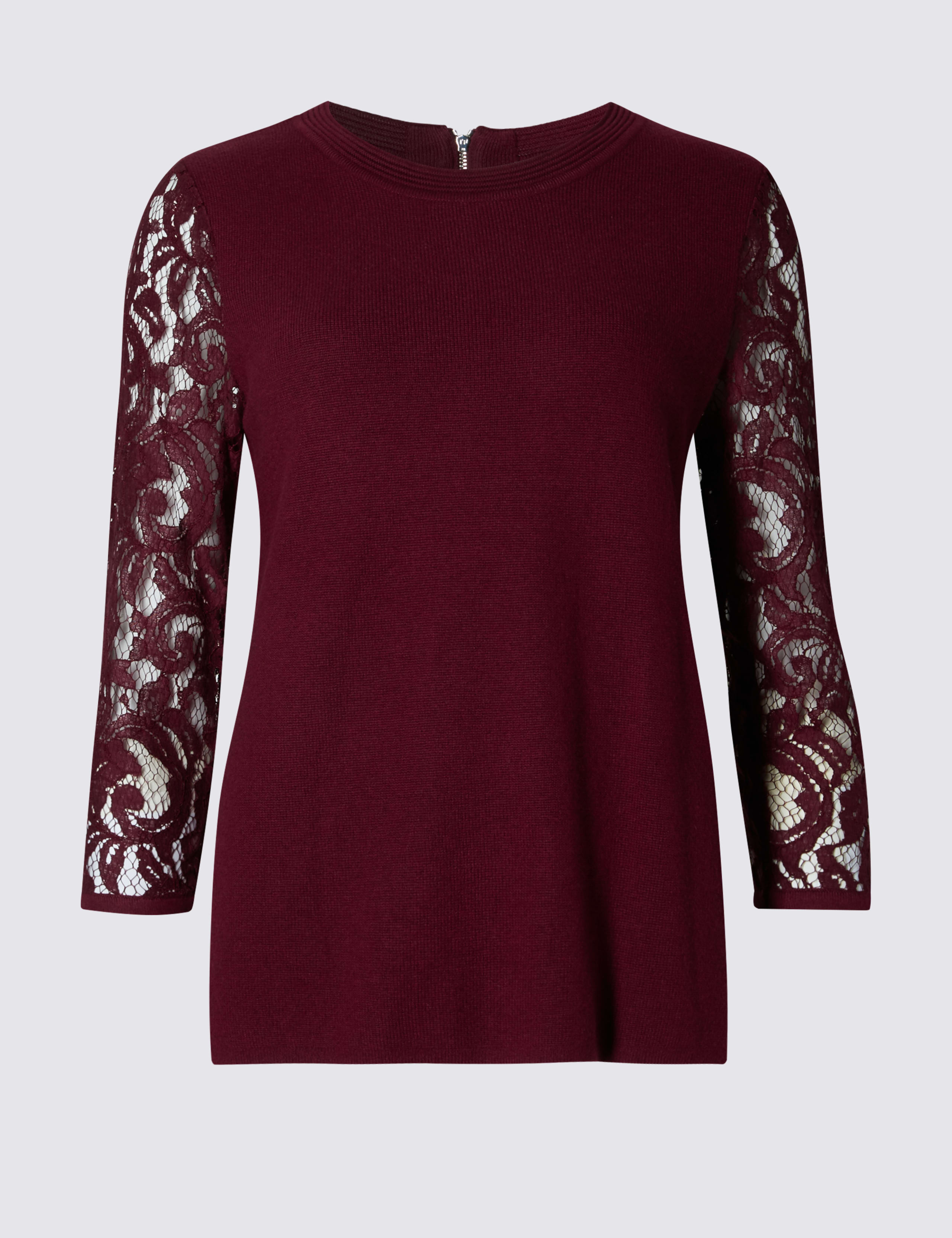 Lace 3/4 Sleeve Jumper 2 of 4