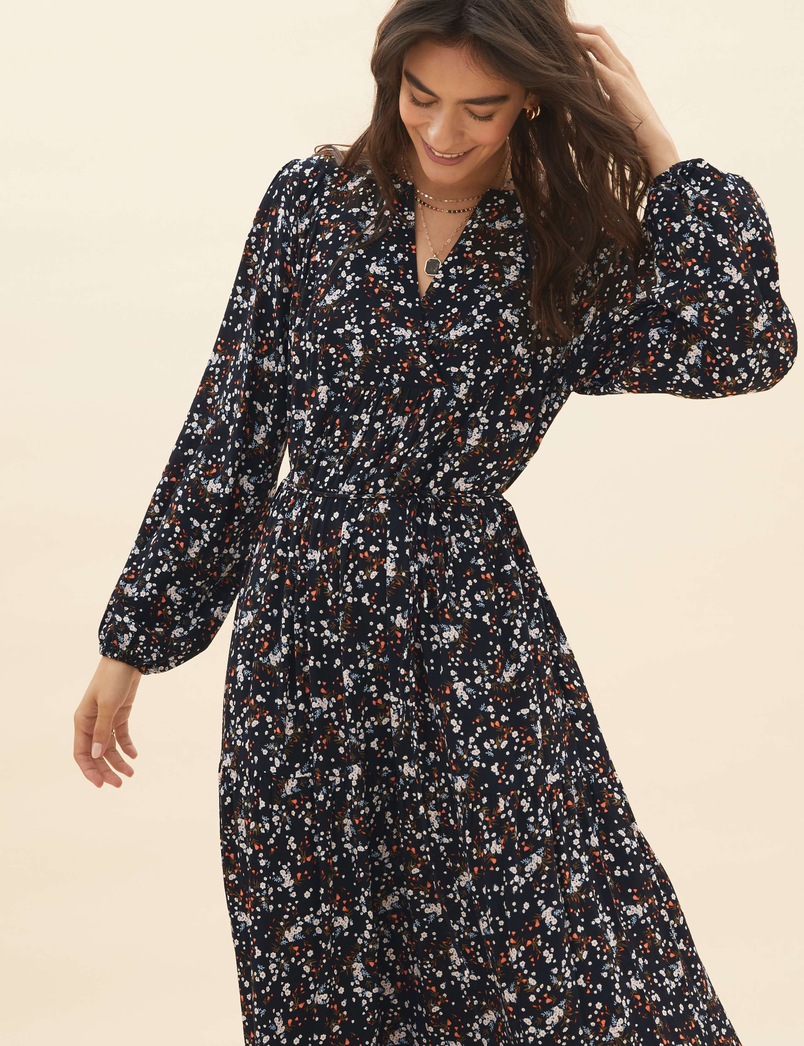 Ditsy Floral Maxi Tiered Dress 1 of 5