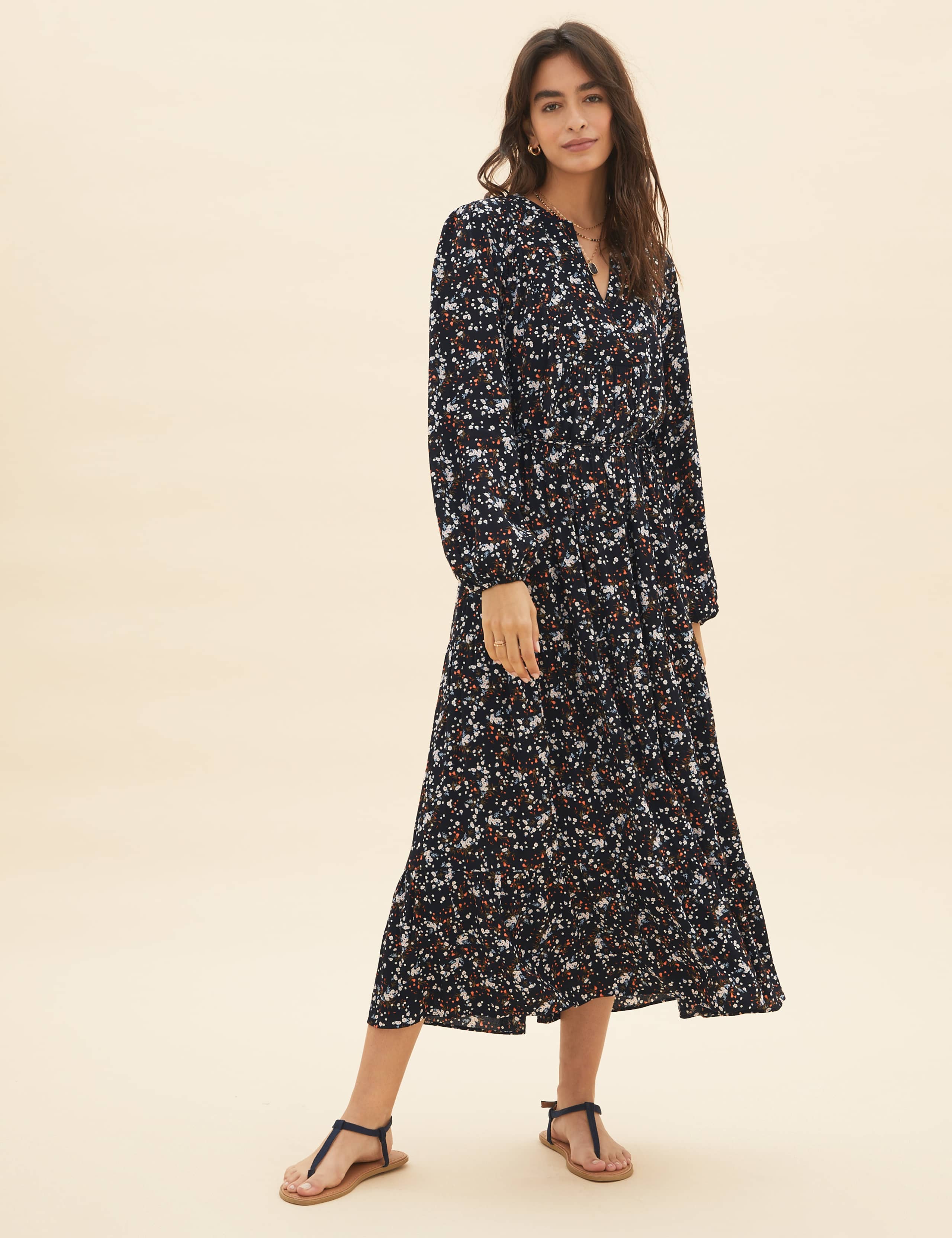 Ditsy Floral Maxi Tiered Dress 3 of 5