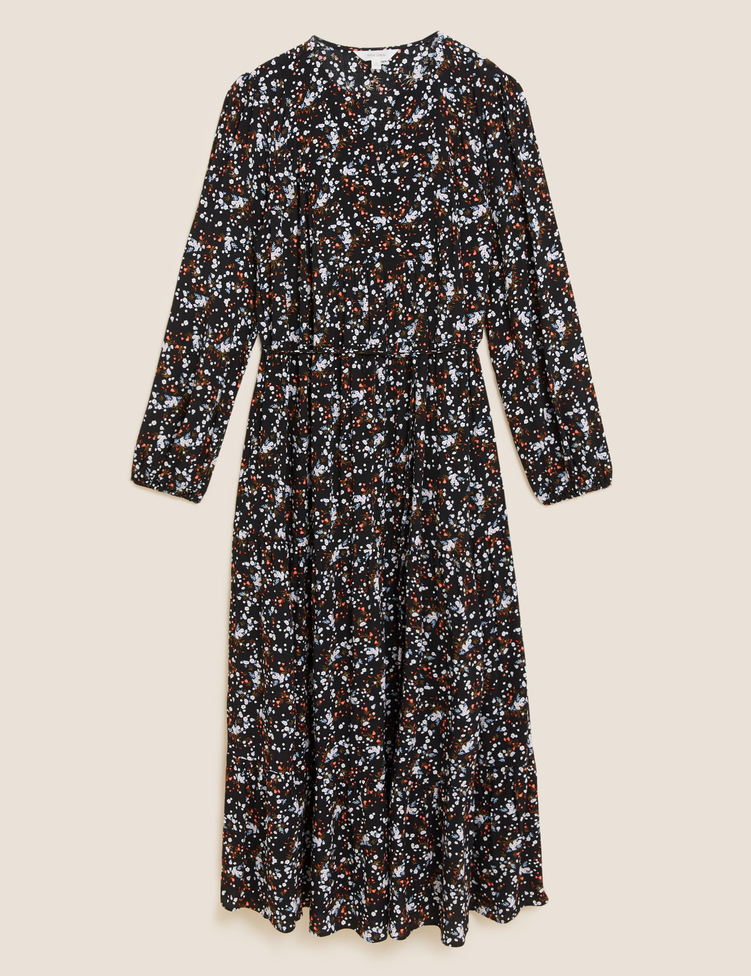 Ditsy Floral Maxi Tiered Dress 2 of 5
