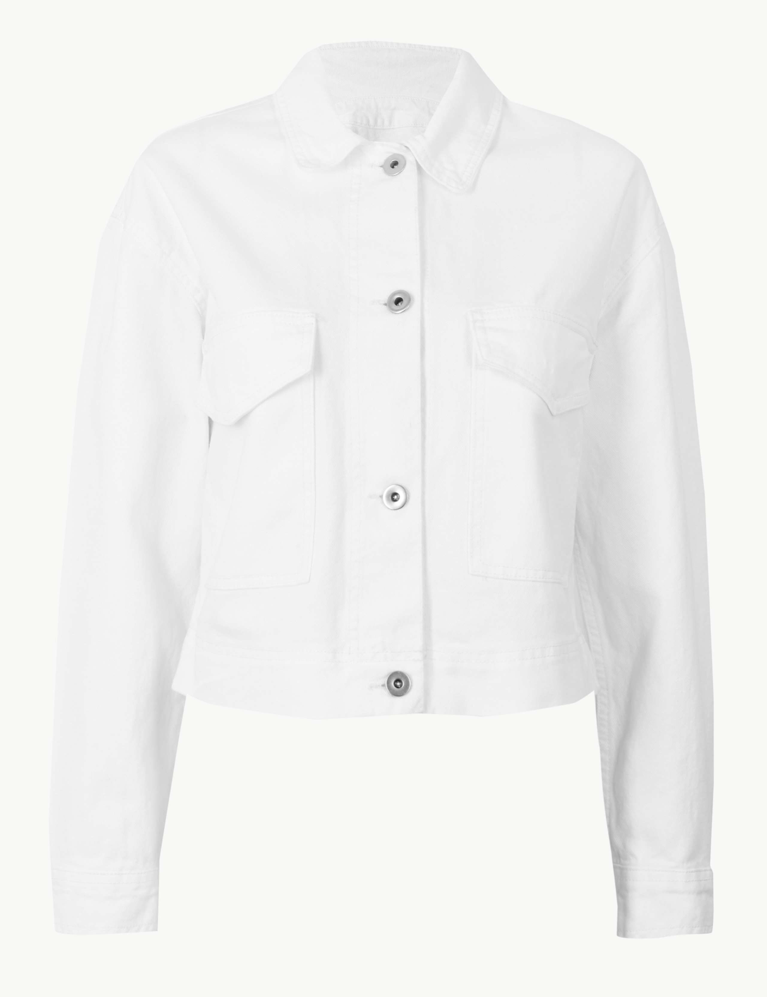 Pure Cotton Cropped Utility Jacket 2 of 4