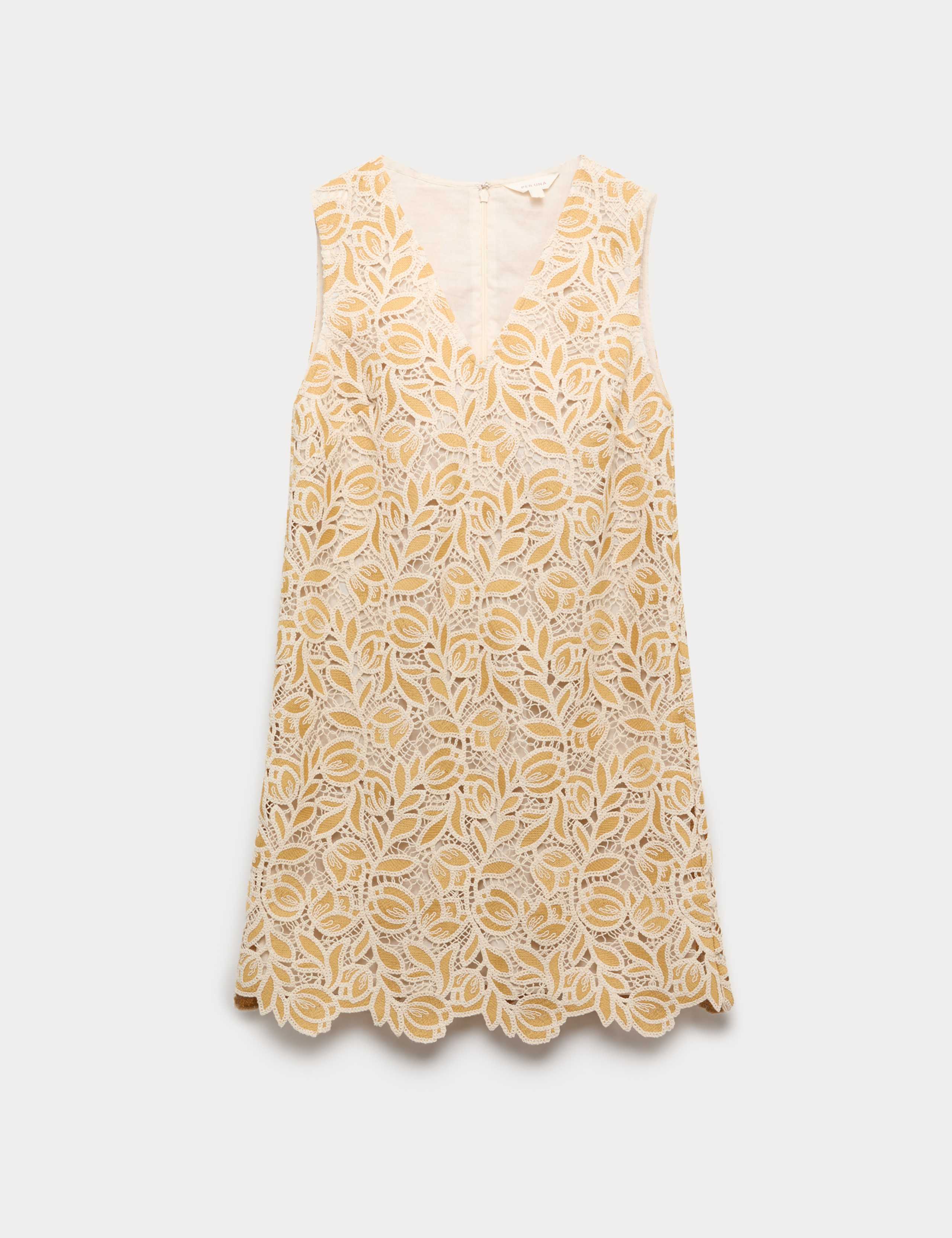 Cotton Blend Crotchet Mini Swing Dress 2 of 5