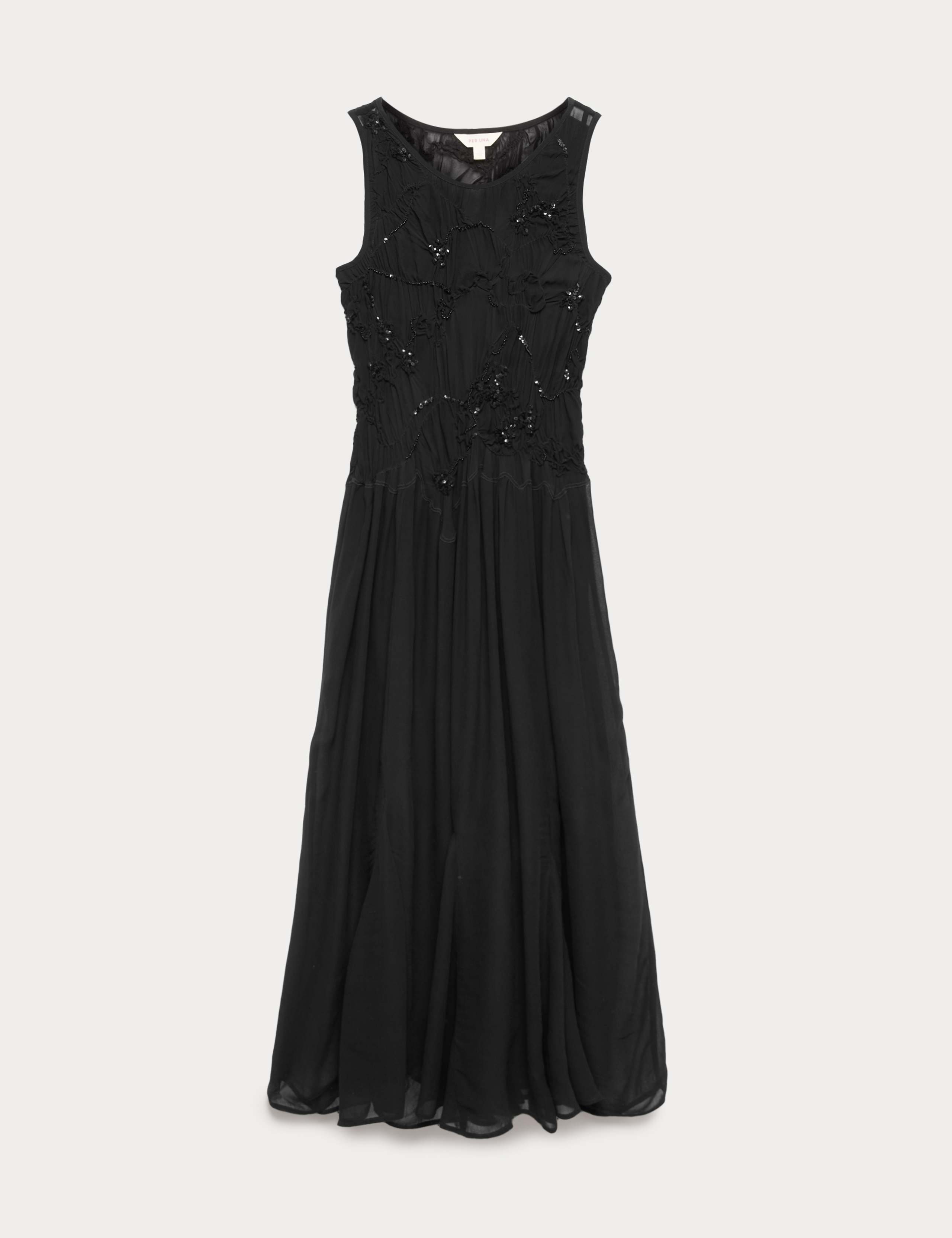 Embellished Ruched Midi Dress 2 of 6