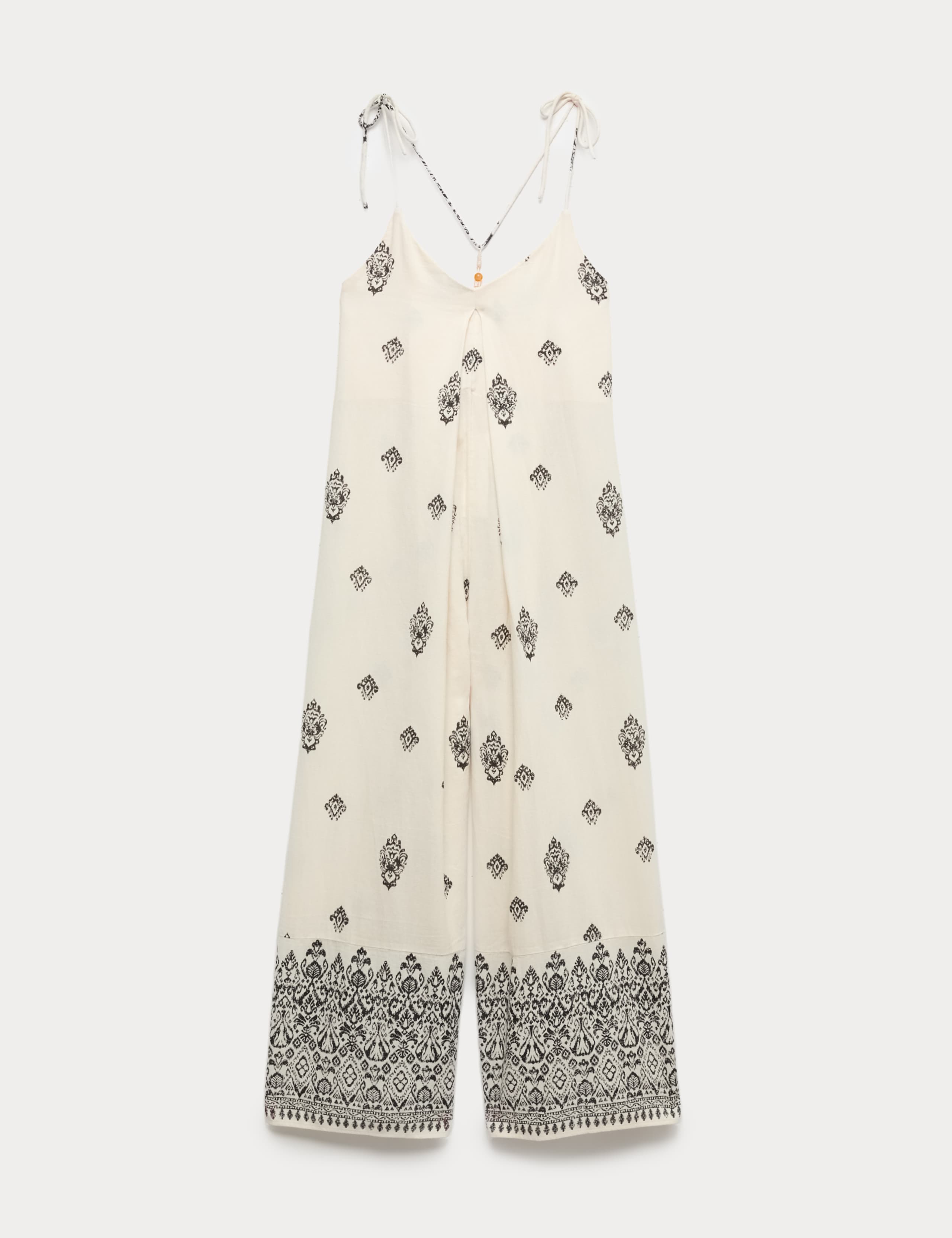 Pure Cotton Printed Strappy Jumpsuit 2 of 6