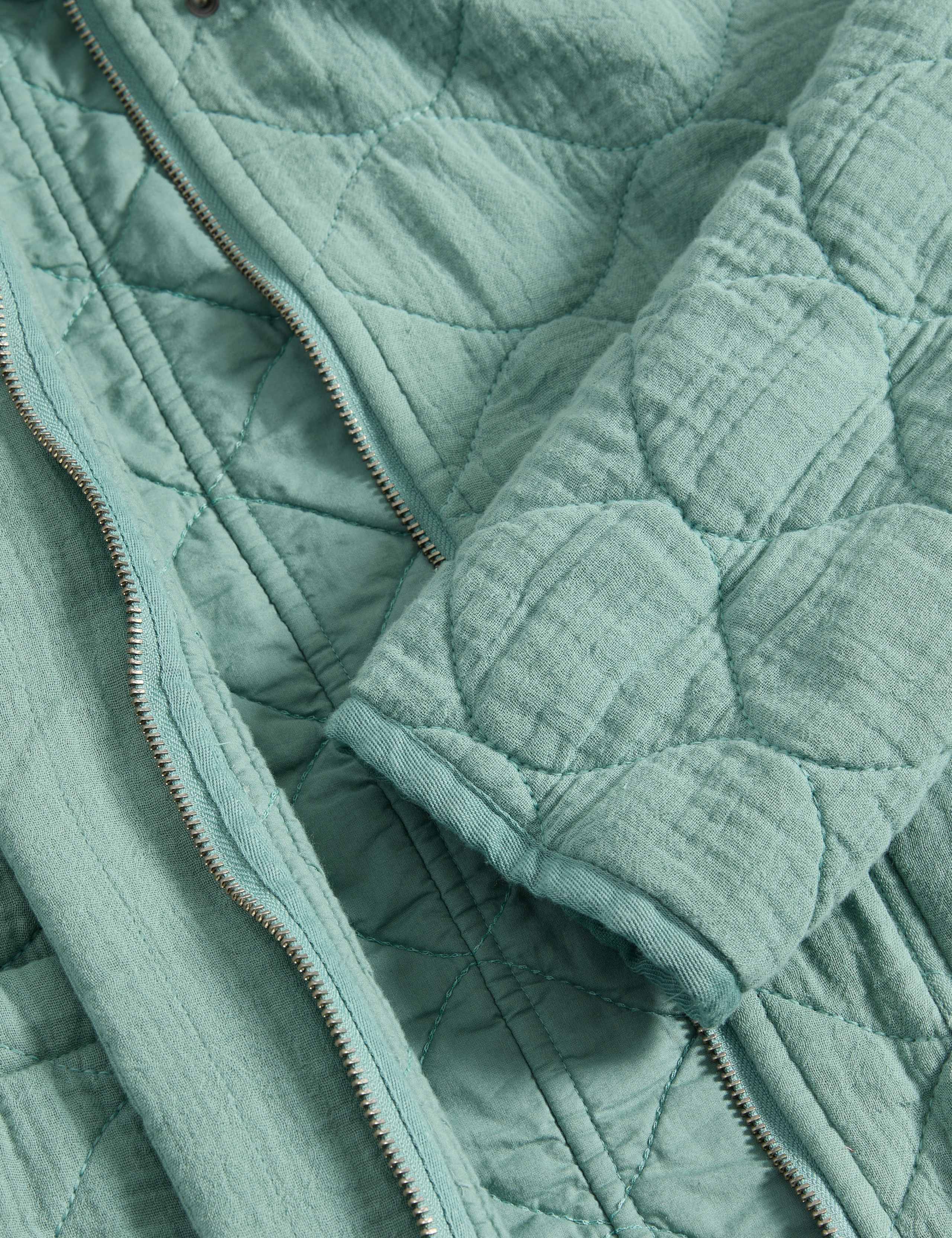 Pure Cotton Quilted Collared Utility Jacket 7 of 7