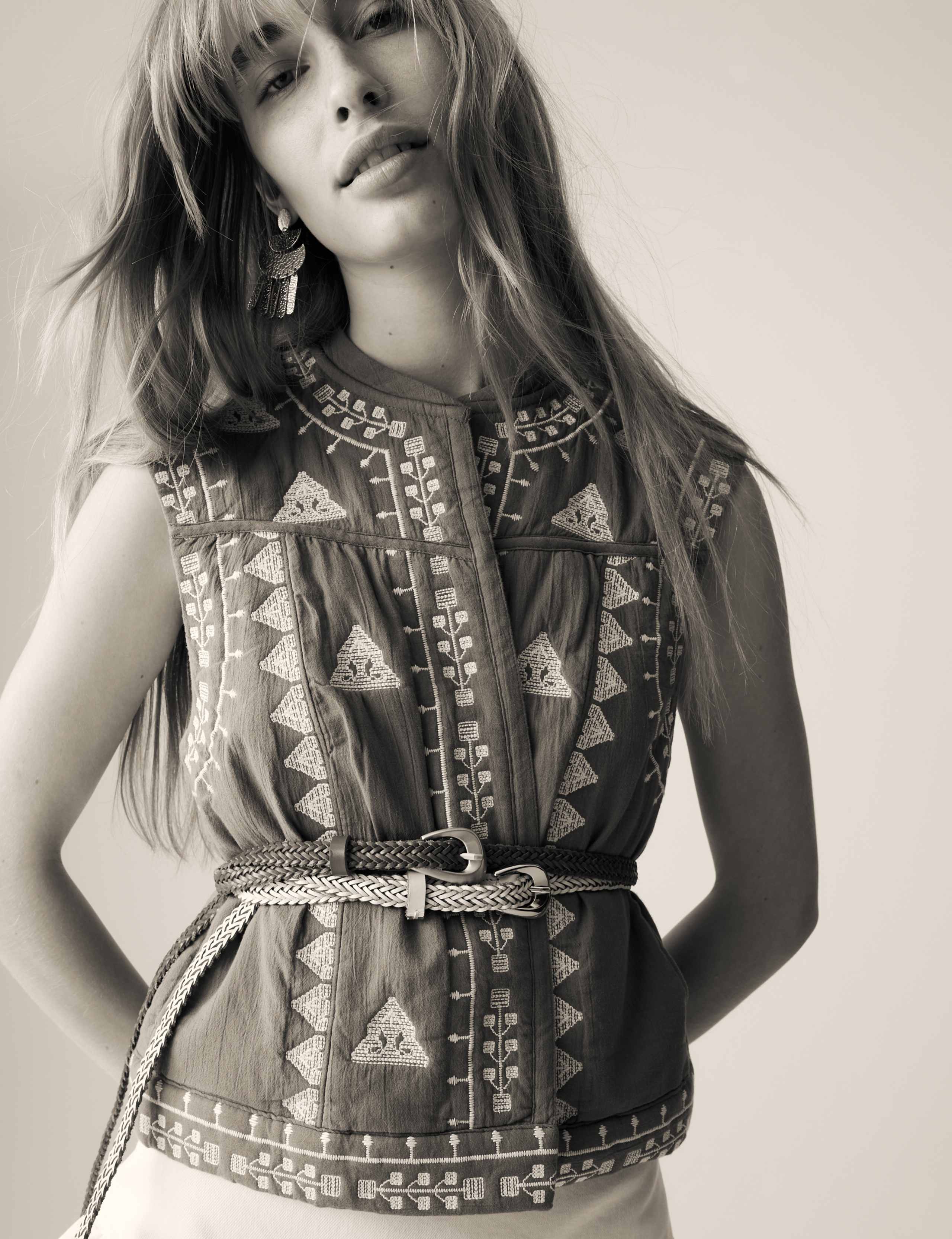 Pure Cotton Embroidered Gilet 3 of 7