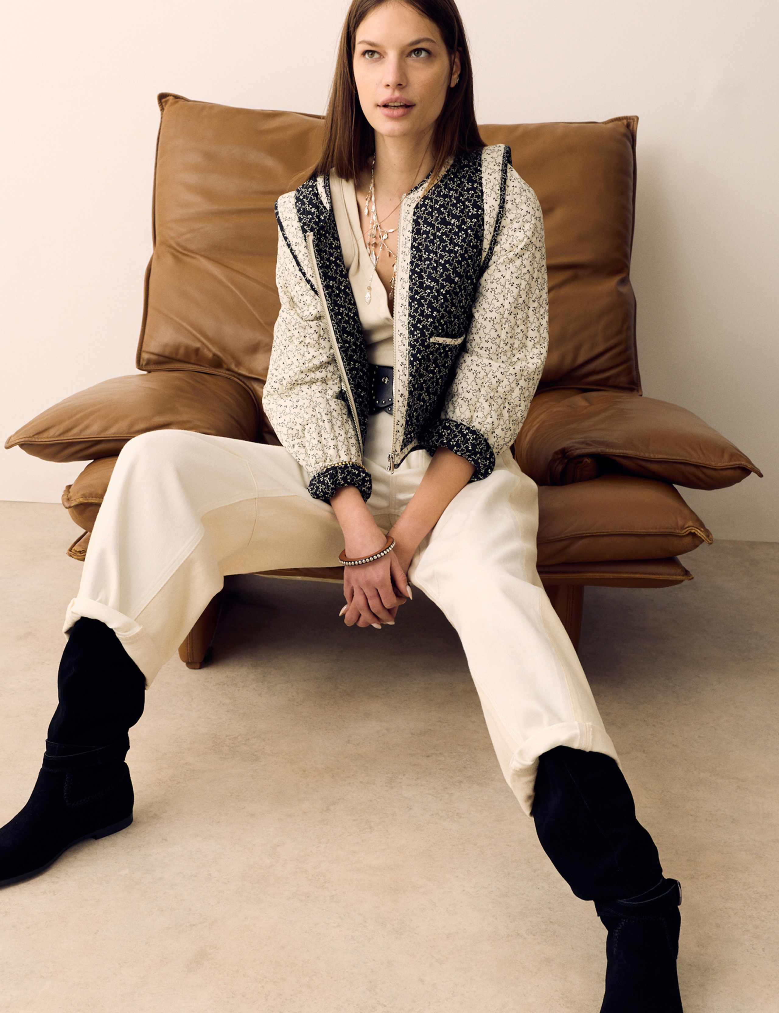 Pure Cotton Printed Quilted Jacket 4 of 7