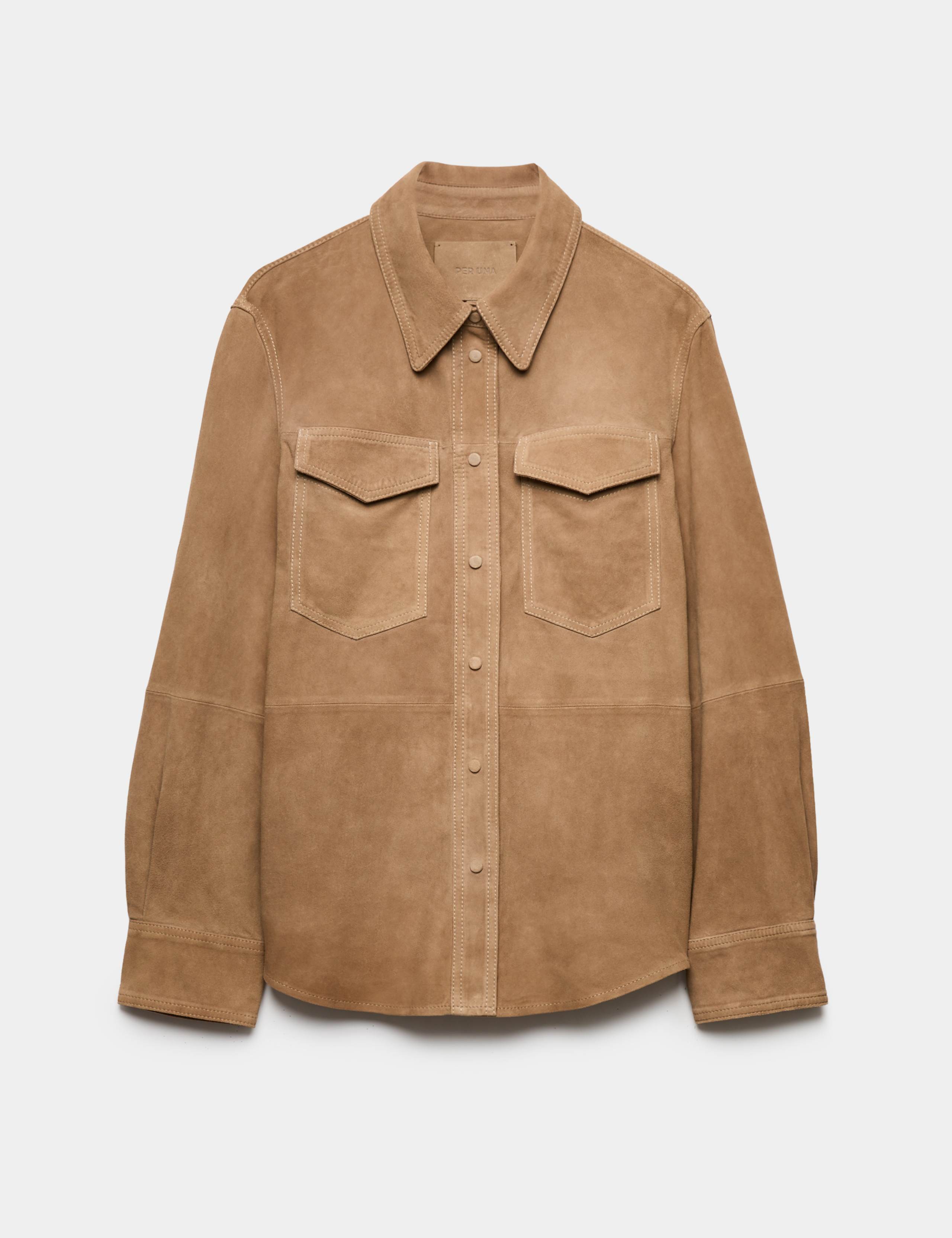 Suede Long Sleeve Shacket 1 of 1