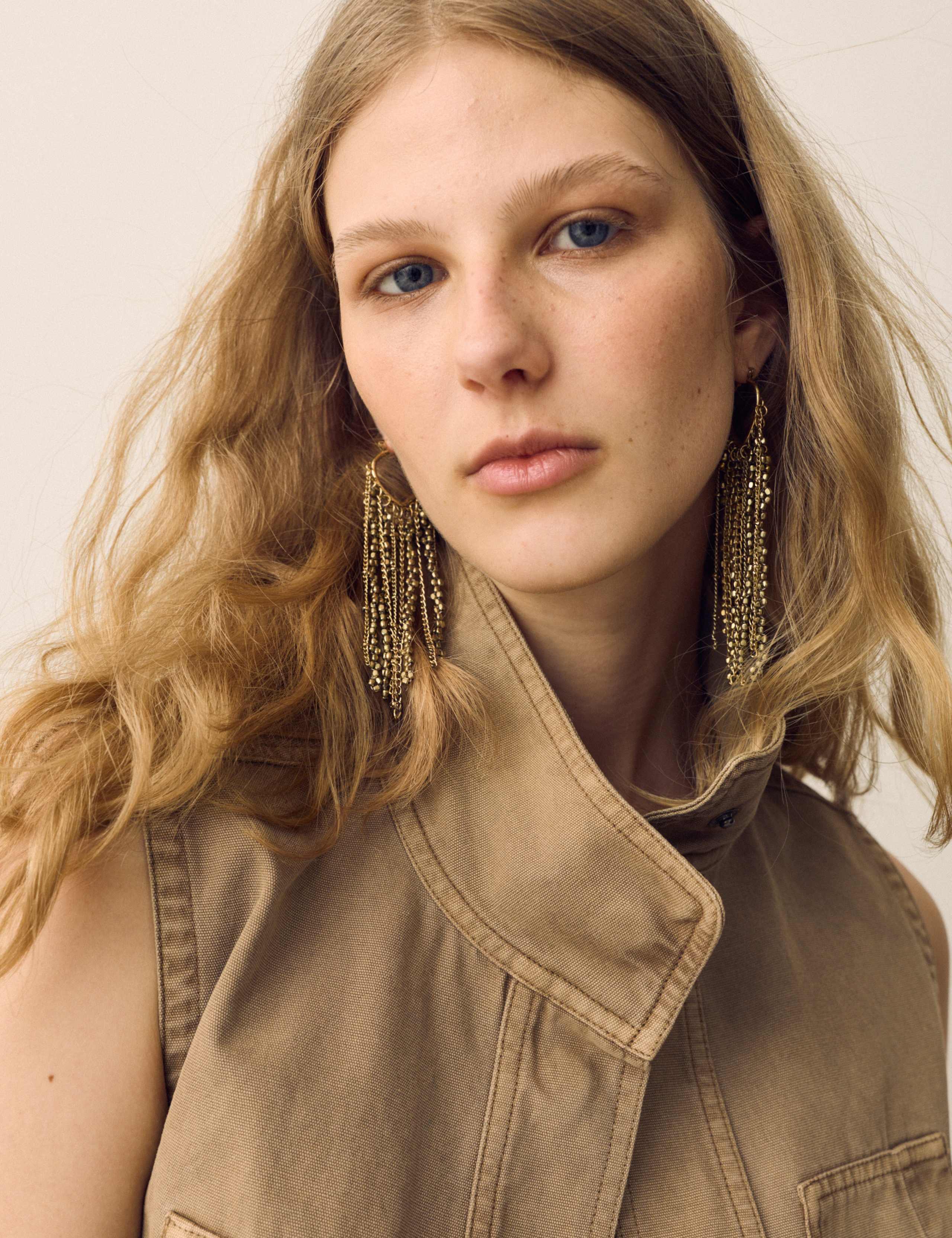 Garment Dyed Tie Waisted Utility Gilet 5 of 6