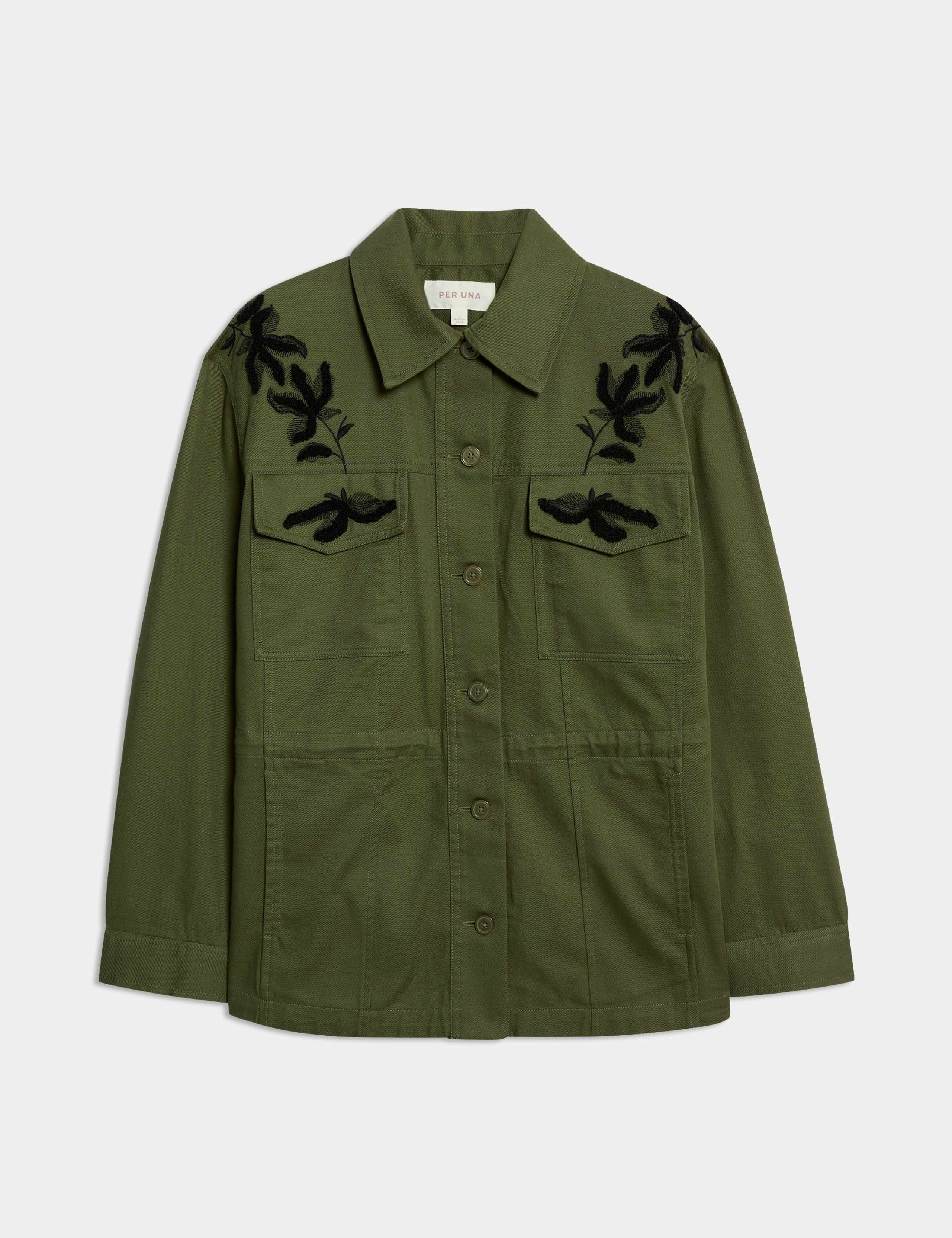 Pure Cotton Floral Utility Jacket 2 of 5