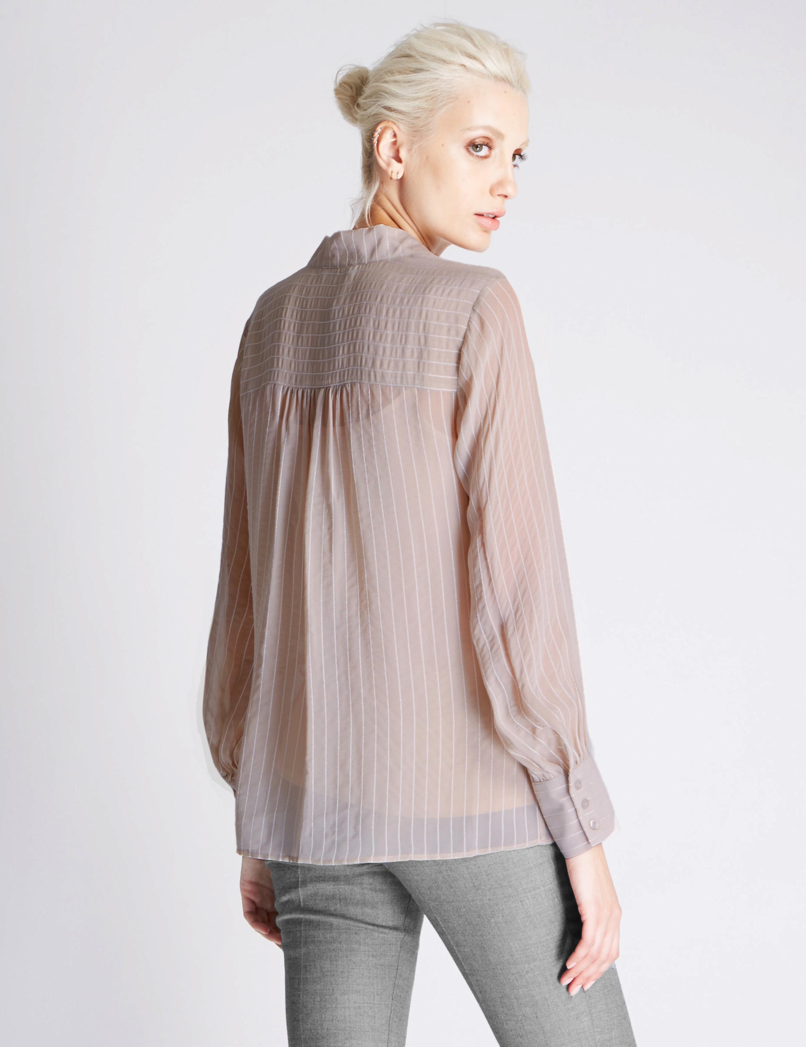Tie Neck Textured Blouse 4 of 4