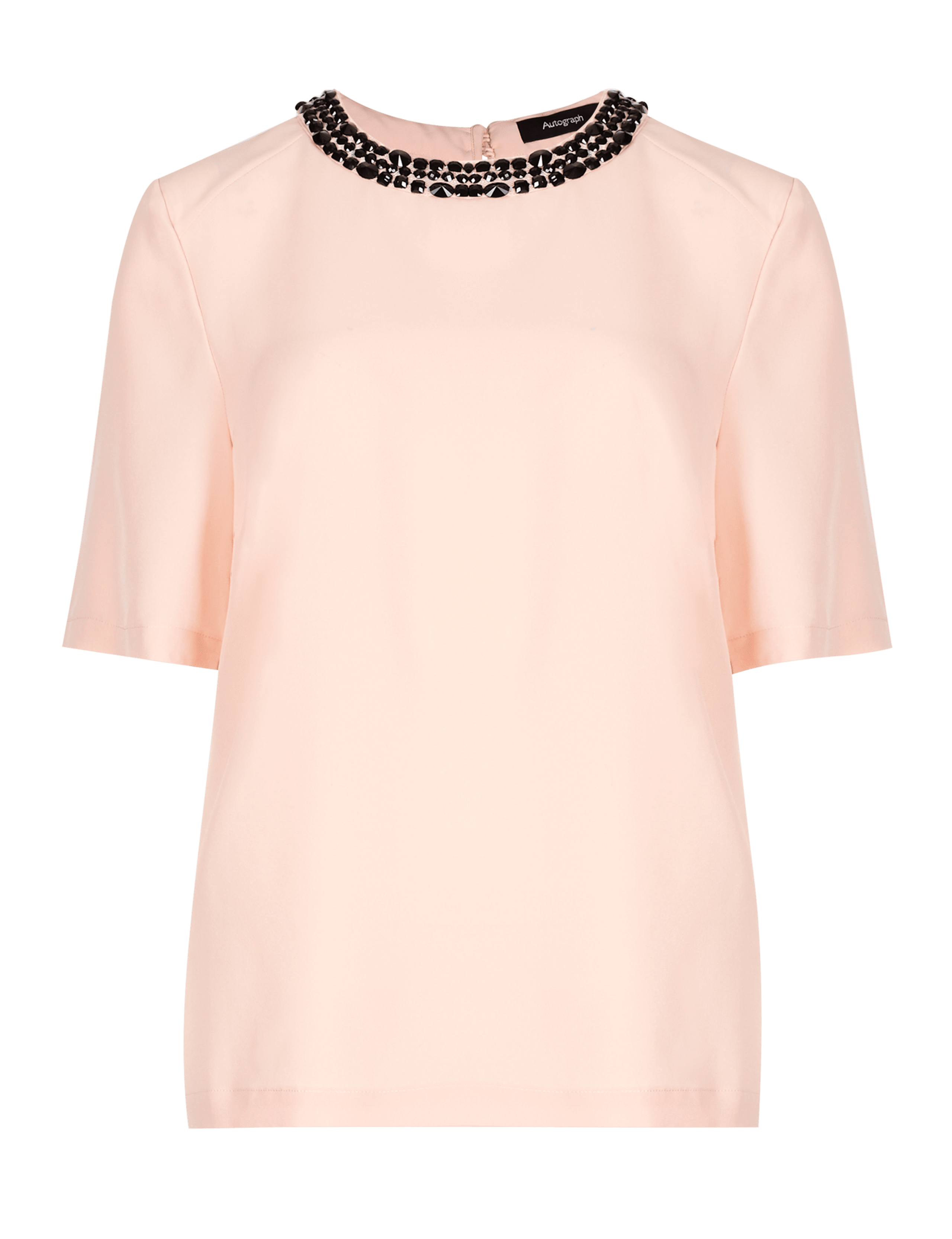 Jewel Embellished Neckline Blouse 2 of 4