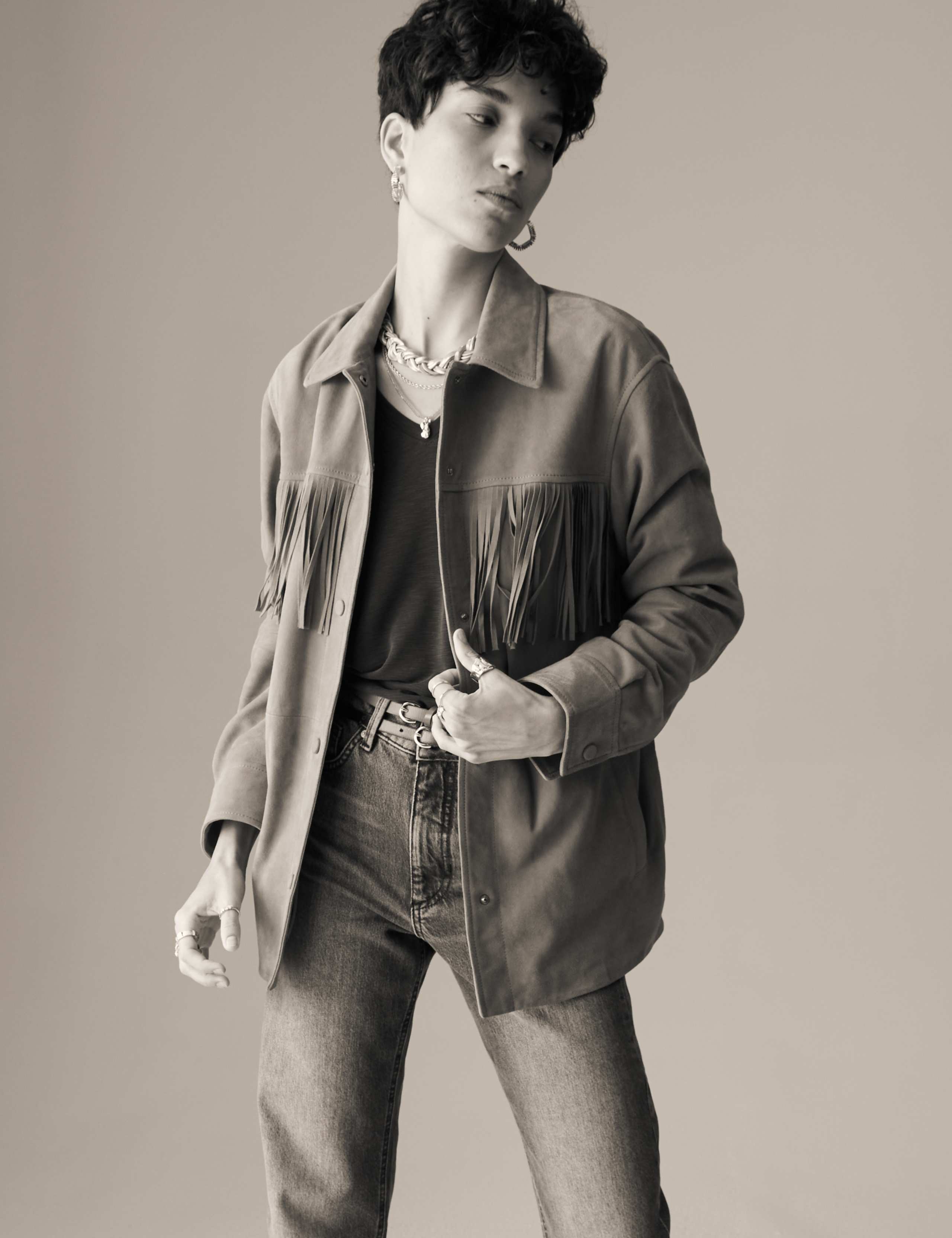 Suede Fringe Jacket 5 of 7