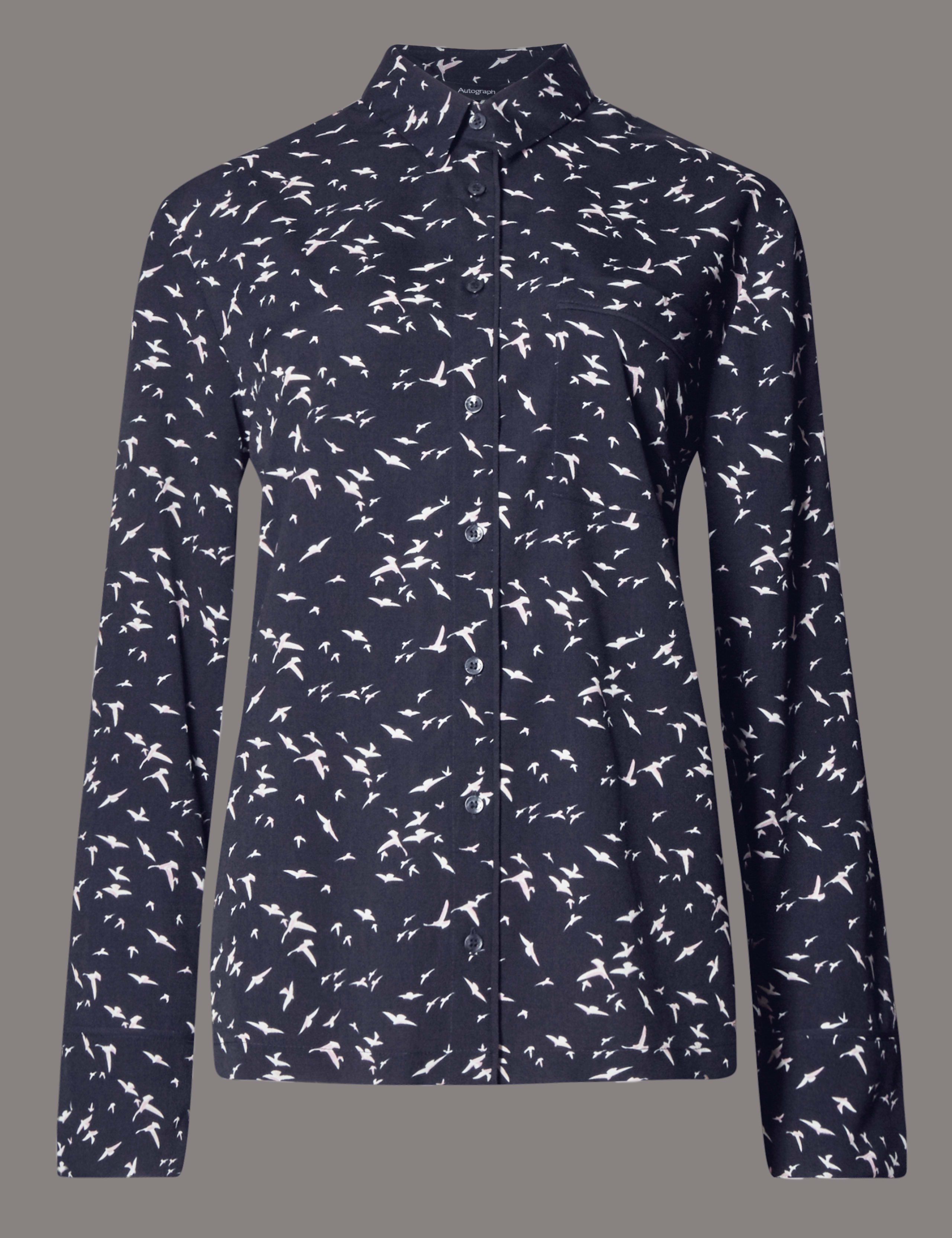 Bird Print Blouse 2 of 3